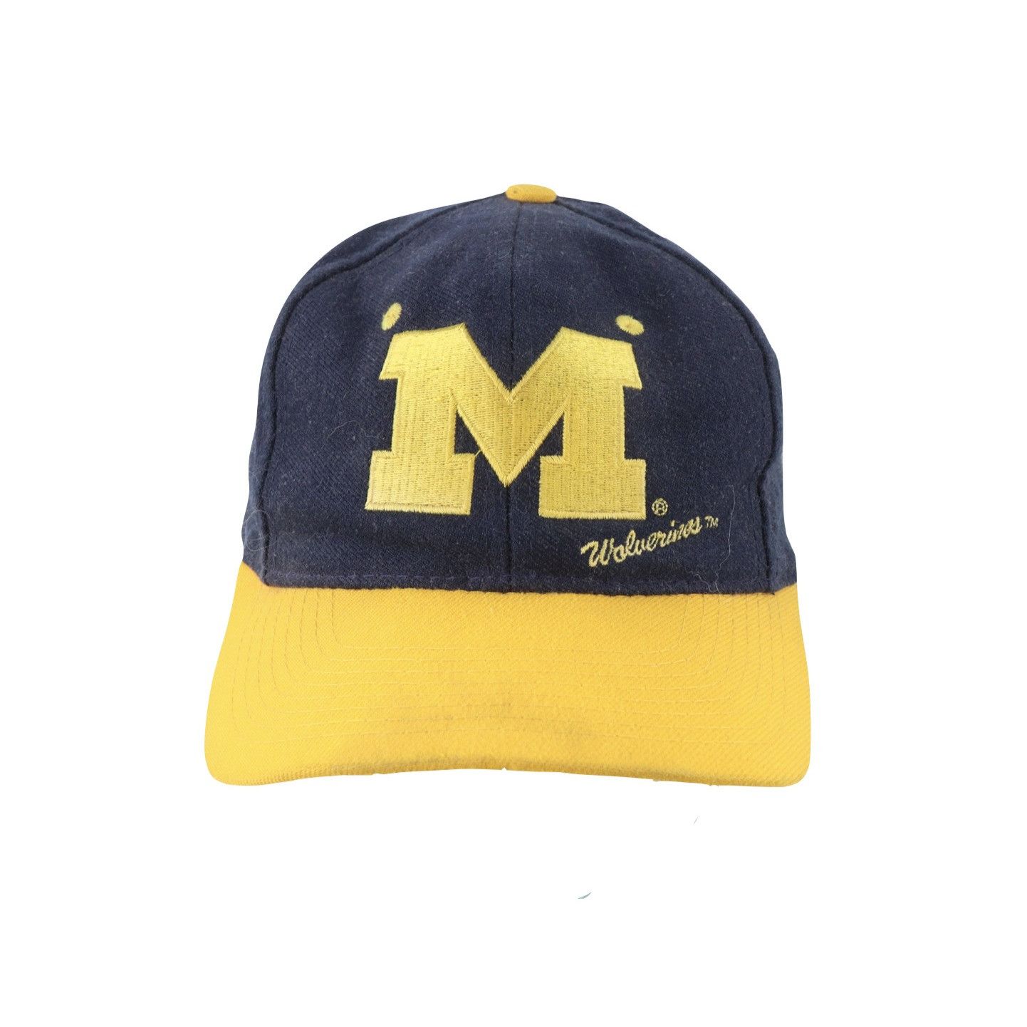 Vintage Vintage 90s Distressed University of Michigan Snapback Hat Size ONE SIZE - 1 Thumbnail