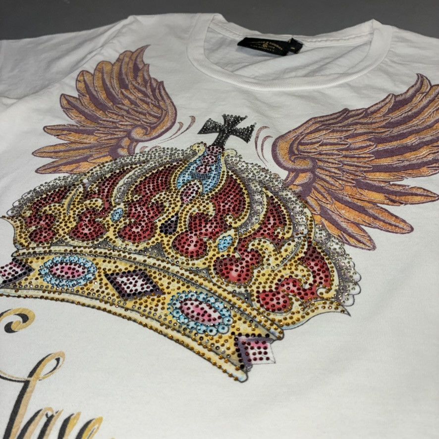 Christian Audigier Christian Audigier “God Save the Queen” Rhinestone Crown Tee Size S / US 4 / IT 40 - 6 Thumbnail