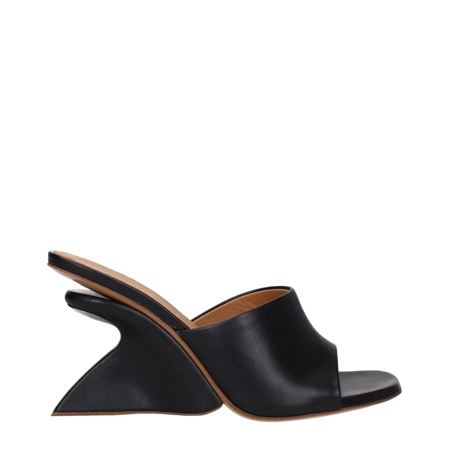 Off-White ob1o1e1124 Leather Sandals in Black Size US 10 / IT 40 - 1 Thumbnail