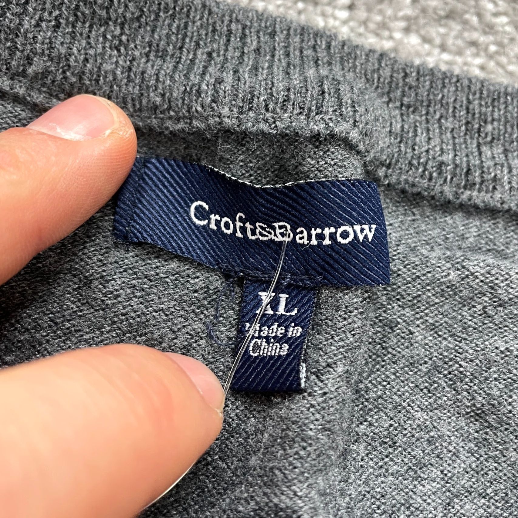 Croft & Barrow Croft & Barrow Sweater Mens XL Multicolor Argyle Diamond Knit V-Neck Pullover Mens Size US XL / EU 56 / 4 - 4 Thumbnail