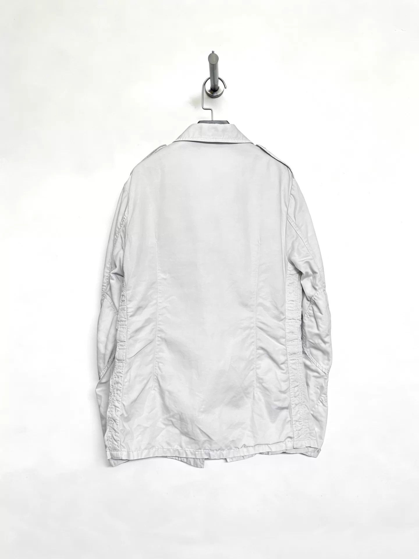 Maison Margiela MMM Replica SS14 German Military Shirt Jacket Ice Gray Size US M / EU 48-50 / 2 - 2 Thumbnail