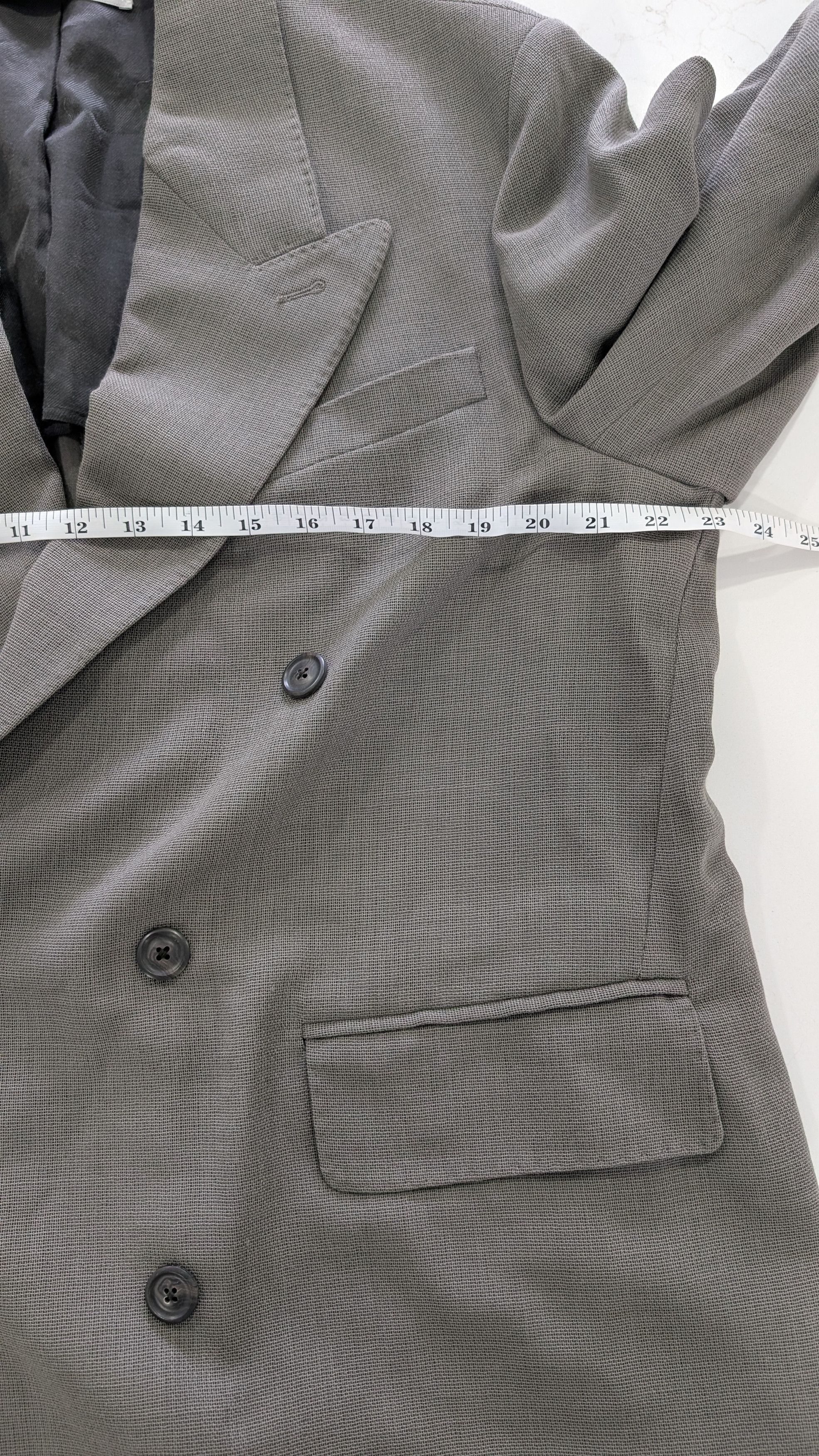 Our Legacy OUR LEGACY Sharp DB Blazer 52 XL Double Grey Weave Size 42L - 20 Thumbnail