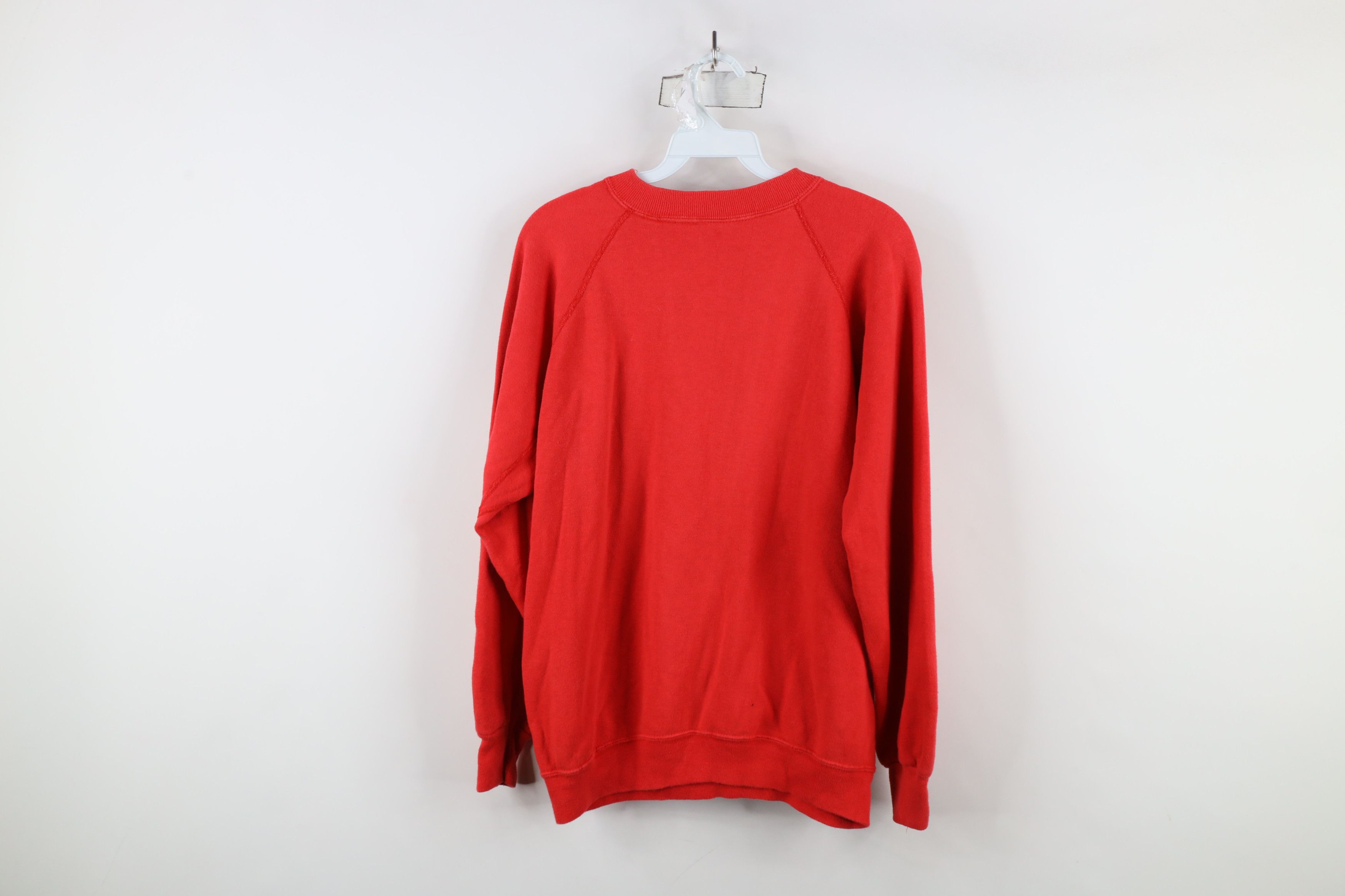 Vintage Vintage 70s Streetwear Gusset Raglan Sweatshirt Red USA Size US L / EU 52-54 / 3 - 11 Thumbnail