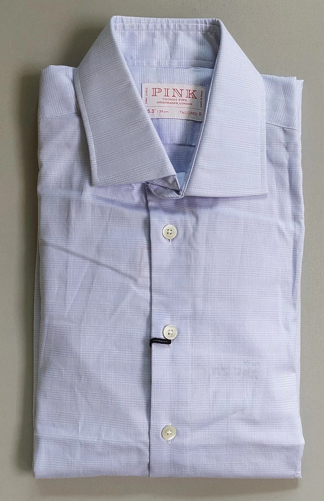 Thomas Pink Thomas Pink Formal Tailored Fit Mini Check Shirt T 0014 Size US S / EU 44-46 / 1 - 1 Thumbnail