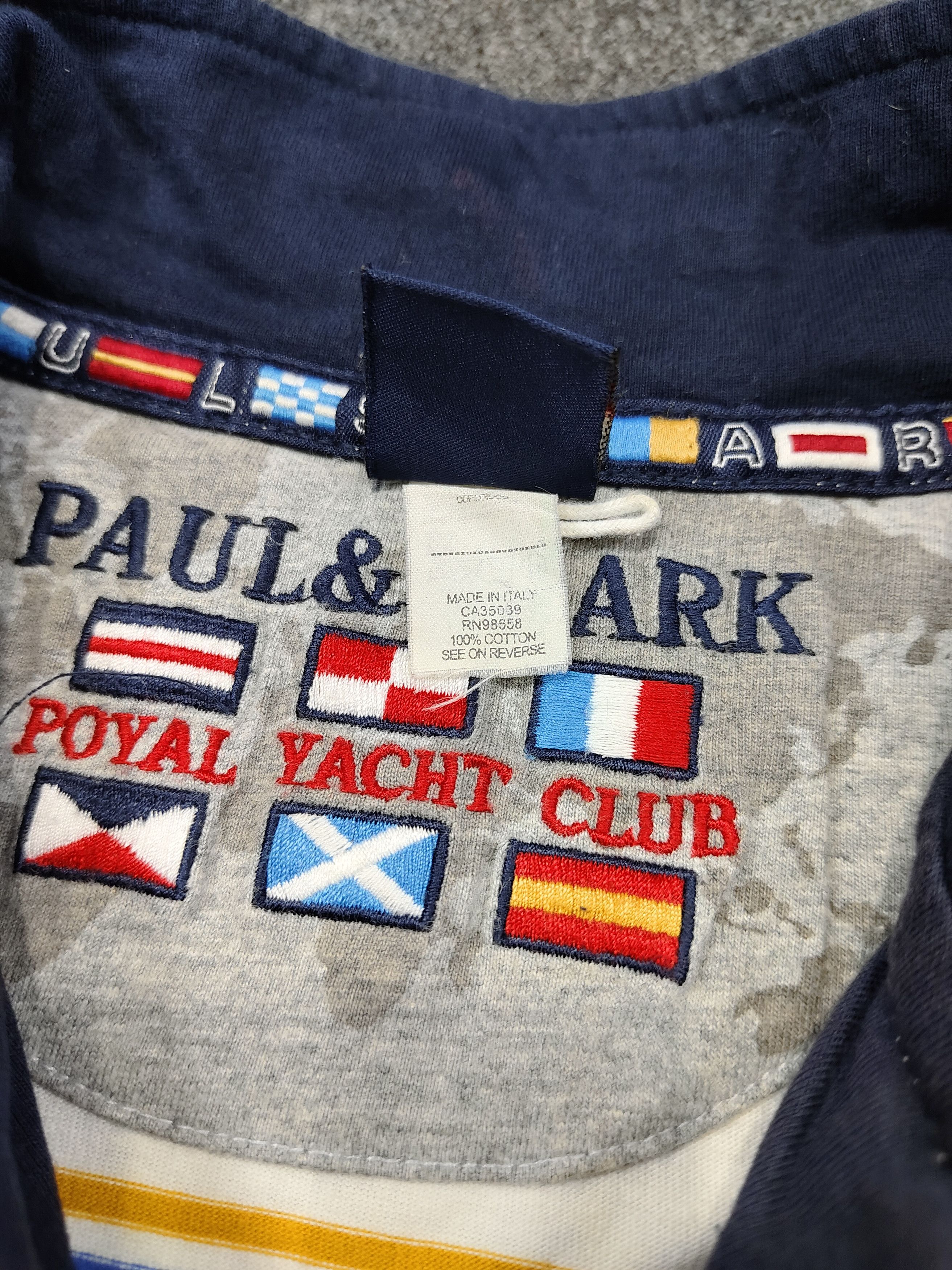 Paul & Shark Paul & Shark- Royal Yacht Club Multicolor Striped Half Zip Size L / US 10 / IT 46 - 6 Thumbnail