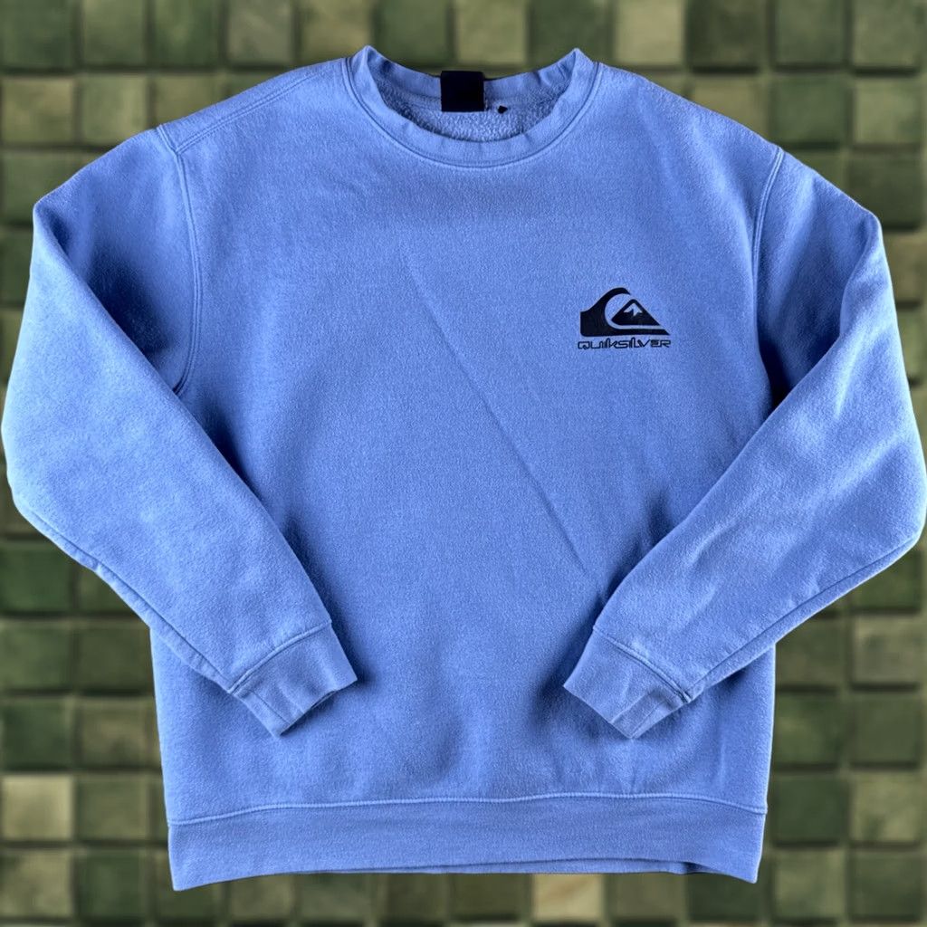Quiksilver Quiksilver Sweatshirt Mens M Blue Y2K Surf Skate Minimal Logo Crewneck Size US M / EU 48-50 / 2 - 1 Thumbnail