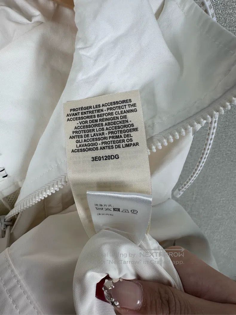 Hermes Hermes White Long Windbreaker Jacket Size XS / US 0-2 / IT 36-38 - 5 Thumbnail