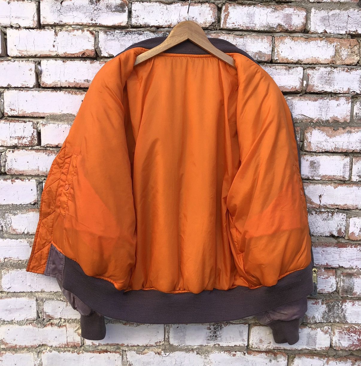 Vintage Vintage Sun Faded Flyer’s Ma-1 Bomber Jacket Size US M / EU 48-50 / 2 - 16 Thumbnail