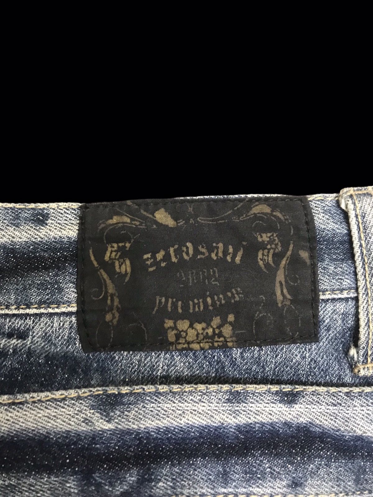 Japanese Brand 💥 Double Waist💥ZEROSAIL Designer Japan Punk Denim F152 Size US 32 / EU 48 - 16 Thumbnail