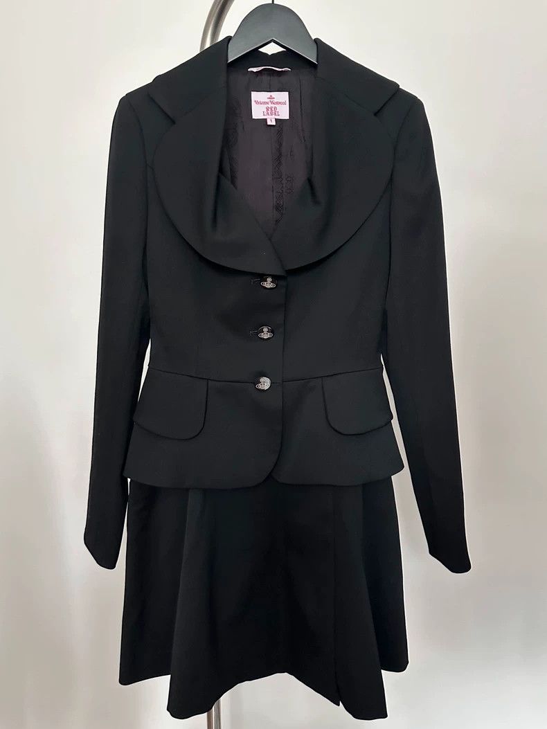 Vivienne Westwood Vivienne Westwood Love black pleated petal collar suit Size S / US 4 / IT 40 - 2 Thumbnail