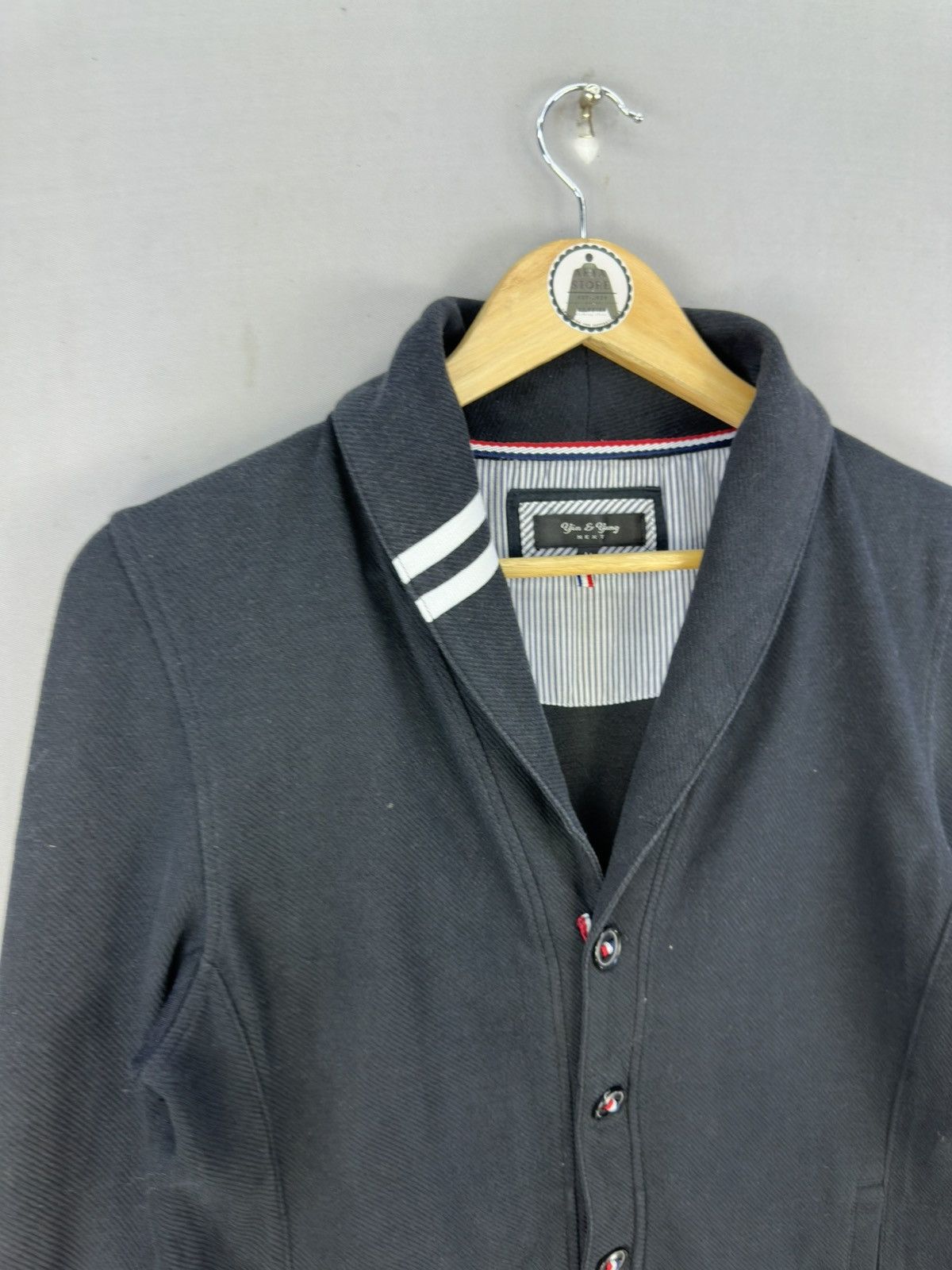 Japanese Brand Yin & Yang Cardigan Coat Inspired by Thom Browne Size US M / EU 48-50 / 2 - 2 Thumbnail