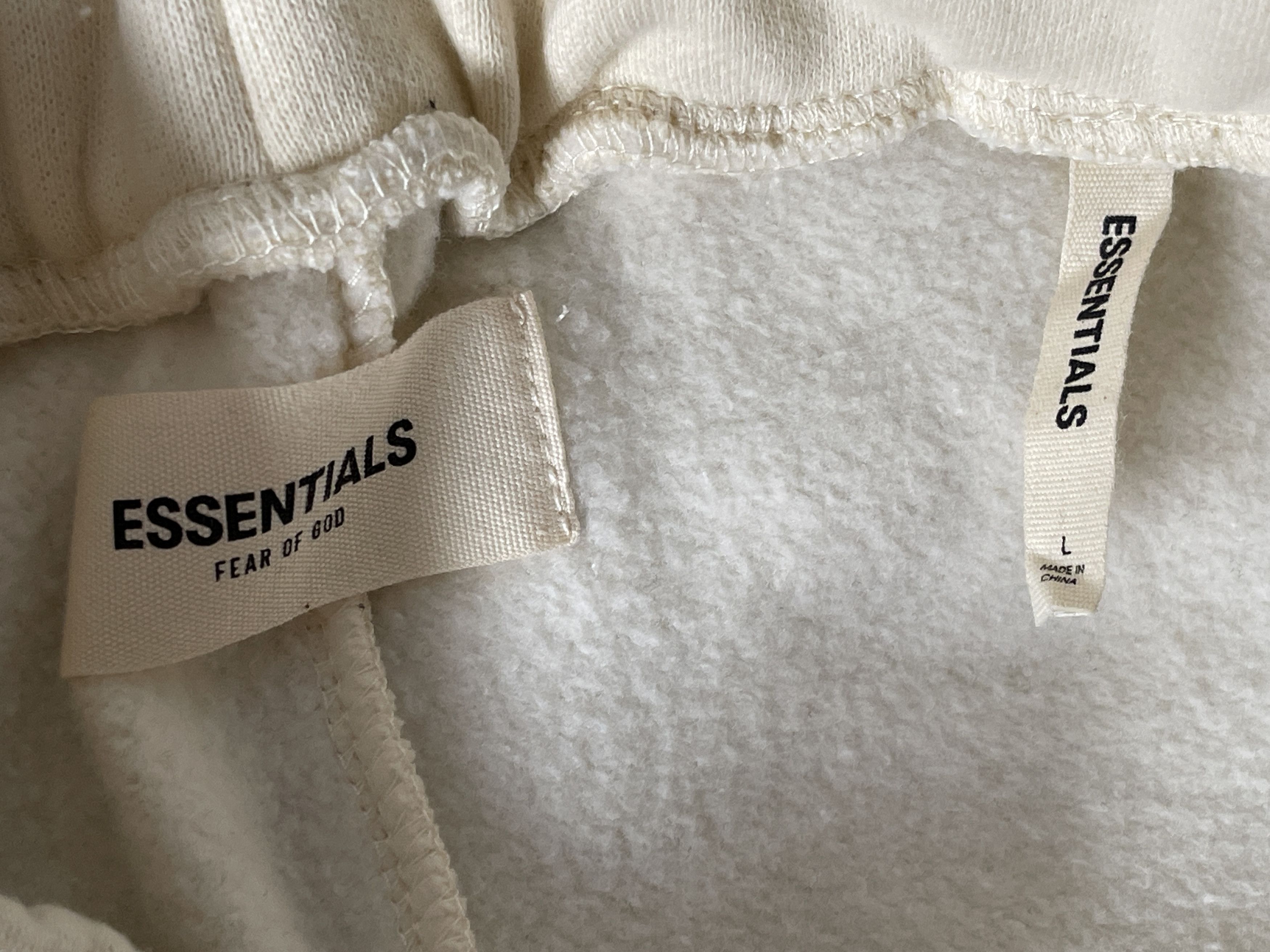 Essentials FOG Essentials Cream Side Stripe Sweatpants - Size Large Size US 35 - 4 Thumbnail
