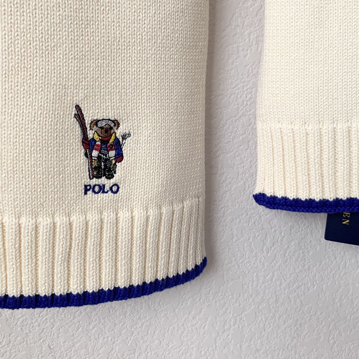 Polo Ralph Lauren Ralph Lauren polo bear embroidered scarf 100% cotton Size ONE SIZE - 7 Thumbnail