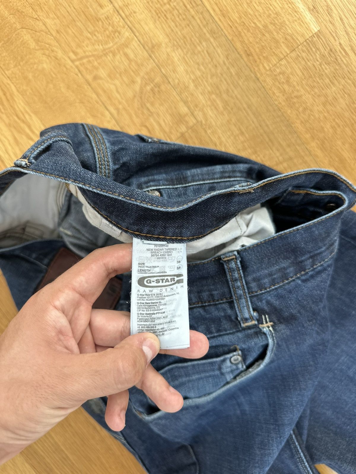 G-Star Vintage G-star Raw Denim Blue Jeans Bag Logo Fit 38/34 Size Size US 38 / EU 54 - 18 Thumbnail