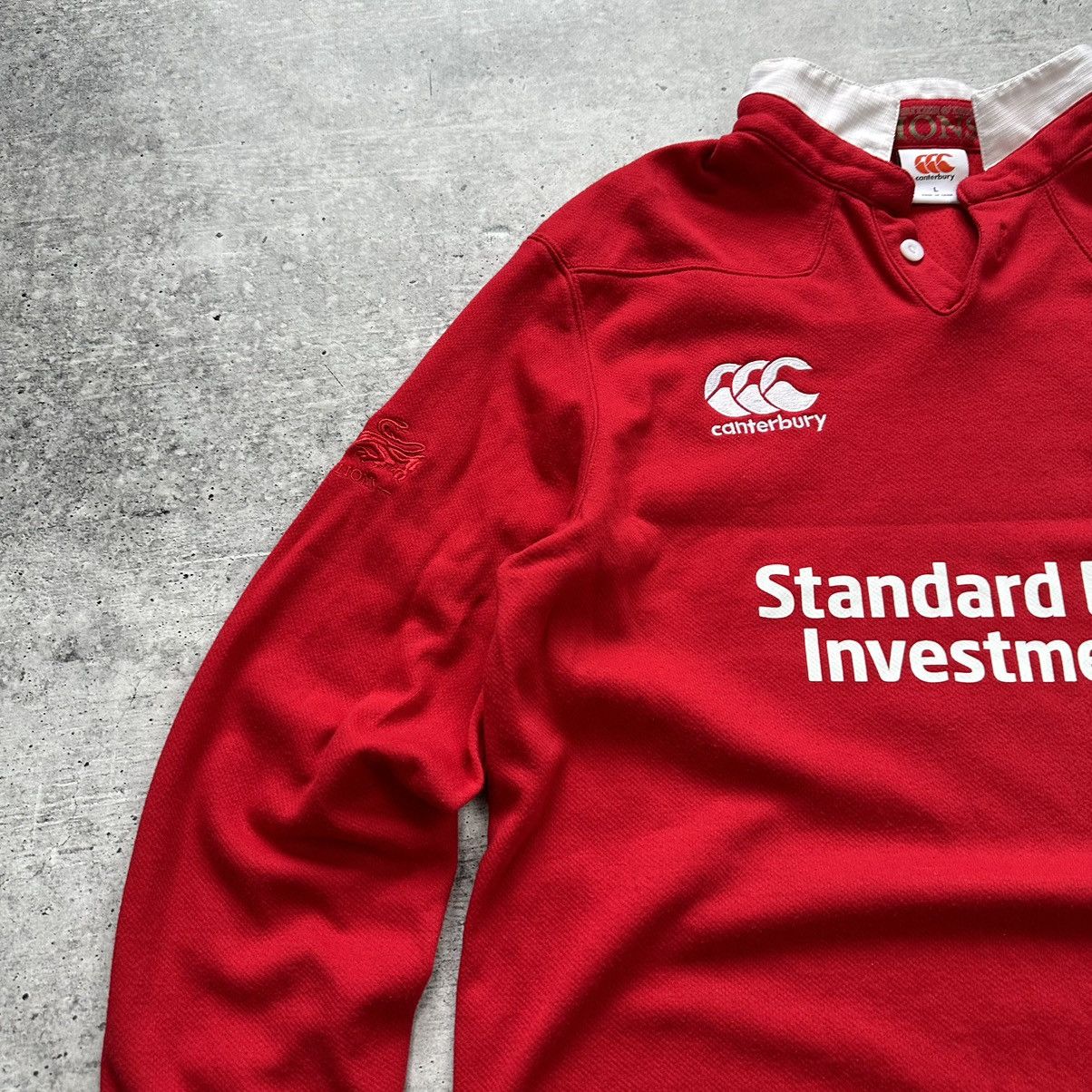 Canterbury of New Zealand British & Irish Lions 2017 Rugby Union L/S Home Shirt Jersey Size US L / EU 52-54 / 3 - 2 Thumbnail