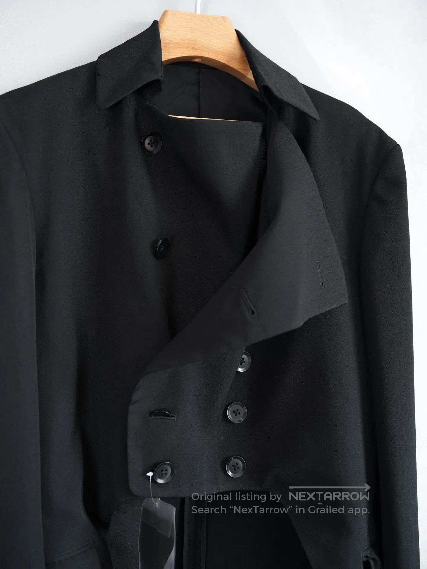 Yohji Yamamoto Yohji Yamamoto 11SS Deformed Collar Tuxedo Coat. Size US M / EU 48-50 / 2 - 7 Thumbnail