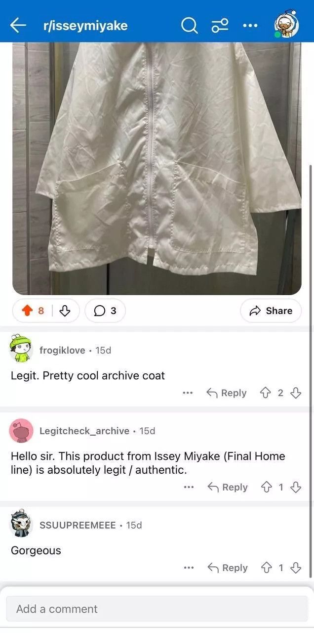 Final Home Final Home (Issey Miyake) Archive Jacket Mens Size M/L Rare Size US M / EU 48-50 / 2 - 20 Thumbnail