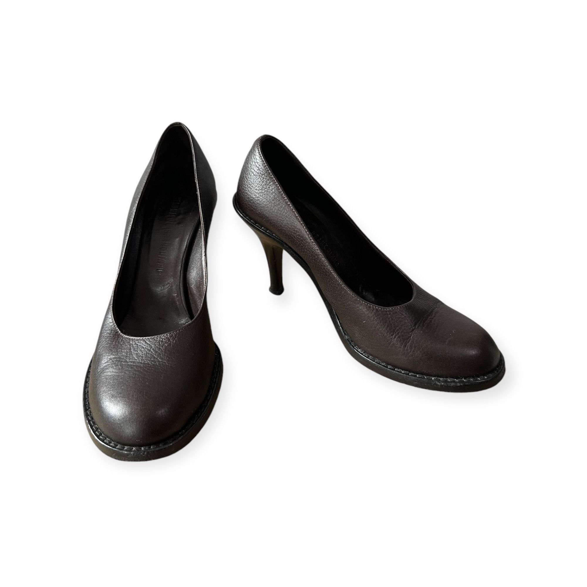 Veronique Branquinho Véronique Branquinho Leather Pumps - Size 37 - Made in Italy Size US 7 / IT 37 - 3 Thumbnail