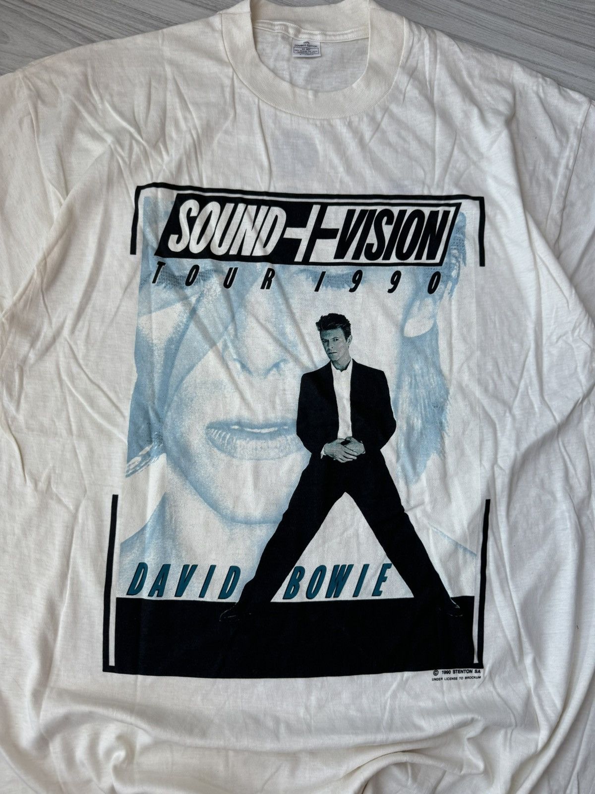 Band Tees × Vintage Vintage 1990 David Bowie Sound Vision Tour Tee Size US XL / EU 56 / 4 - 3 Thumbnail