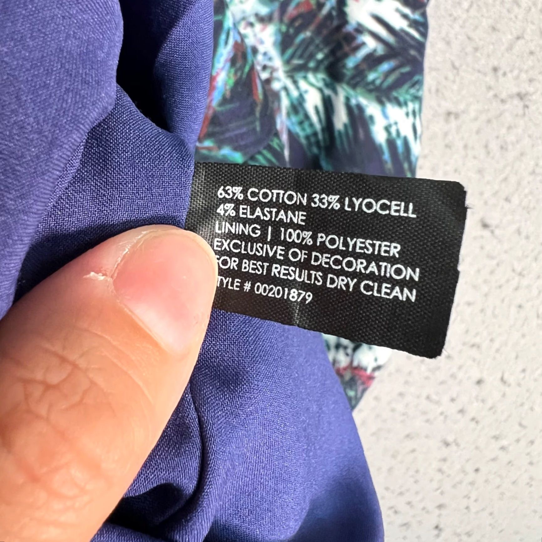 Club Monaco Club Monaco Strapless Dress Adult Womens 2 Blue Tropical Print Mini Sleeveless Party Cocktail Womens Size XS / US 0-2 / IT 36-38 - 4 Thumbnail