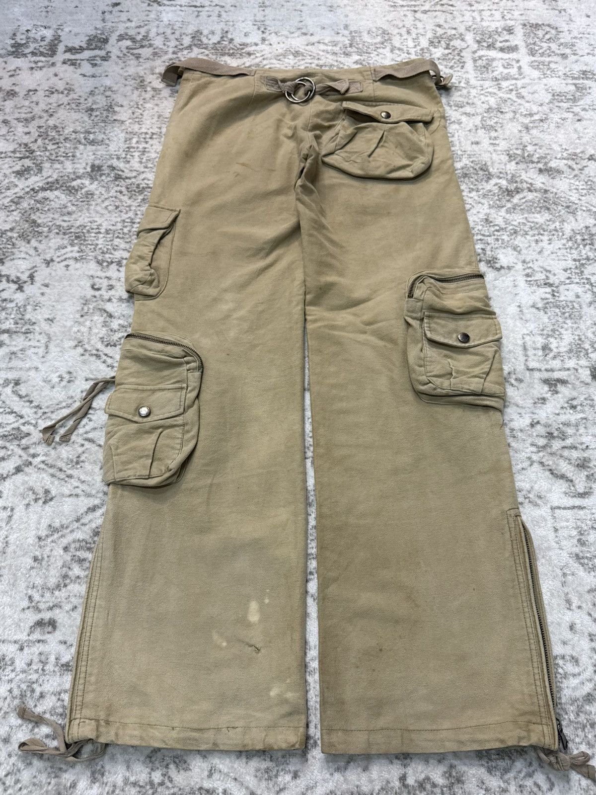 GOA Codes Combines Japan 3D Multi Pocket Wide Leg Cargo Pants Size US 30 / EU 46 - 2 Thumbnail