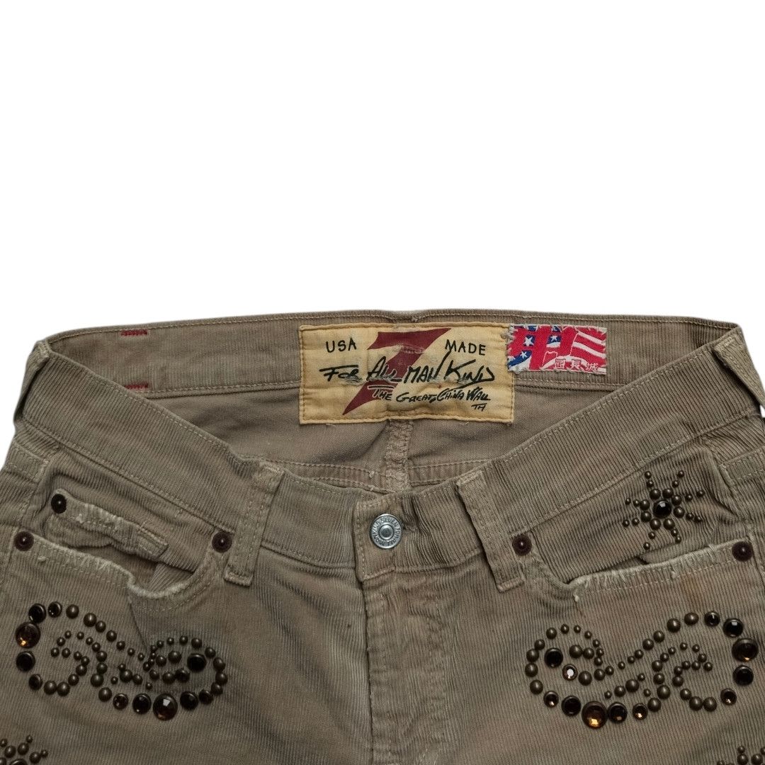 The Great China Wall 7for all mankind X TGCW embelished Western corduroy pant Size US 29 - 4 Thumbnail