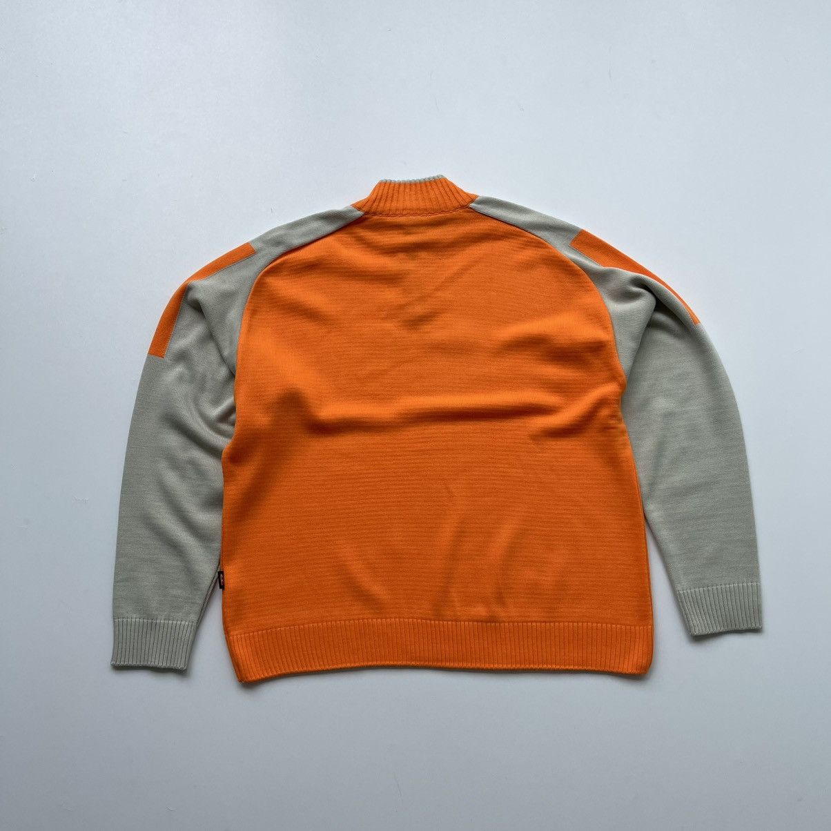 Diesel × Vintage Diesel Denim Division Vintage Half Zip Knit Sweater Orange Size US XL / EU 56 / 4 - 3 Thumbnail