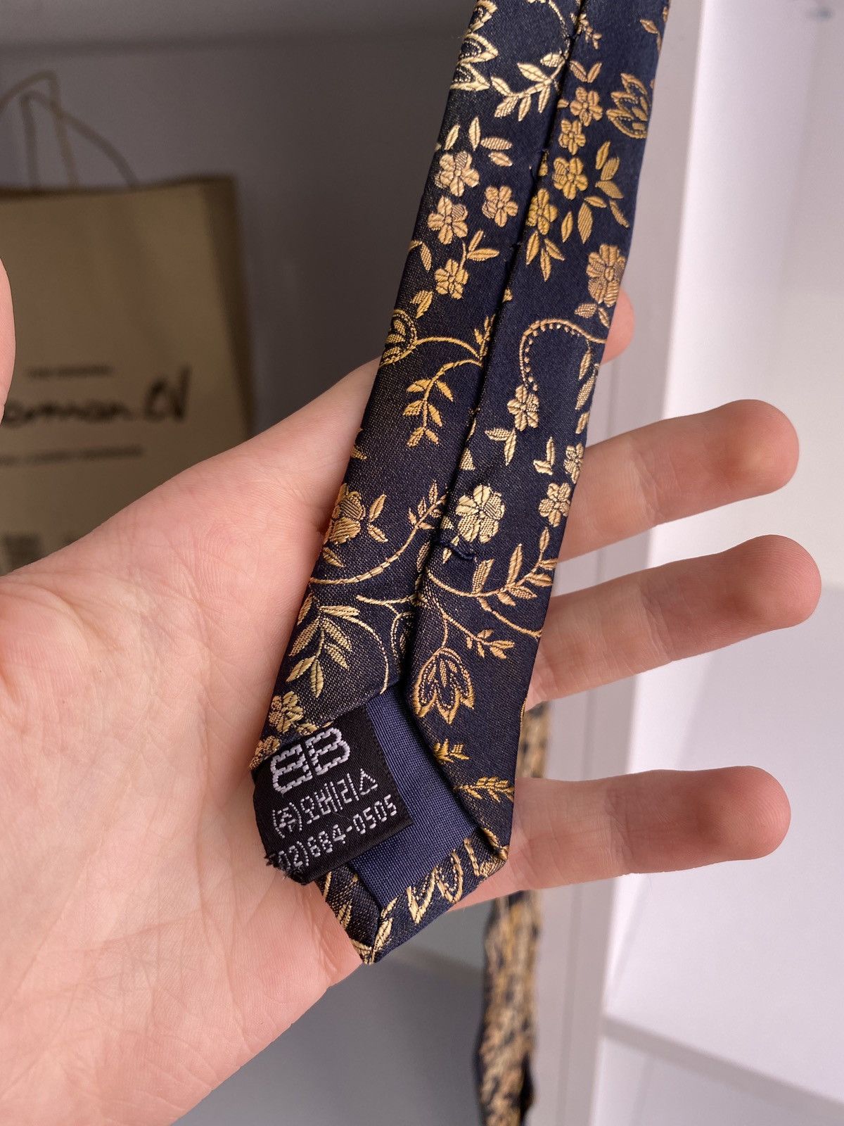 Balenciaga × Vintage Vintage Balenciaga Tie Size ONE SIZE - 5 Thumbnail