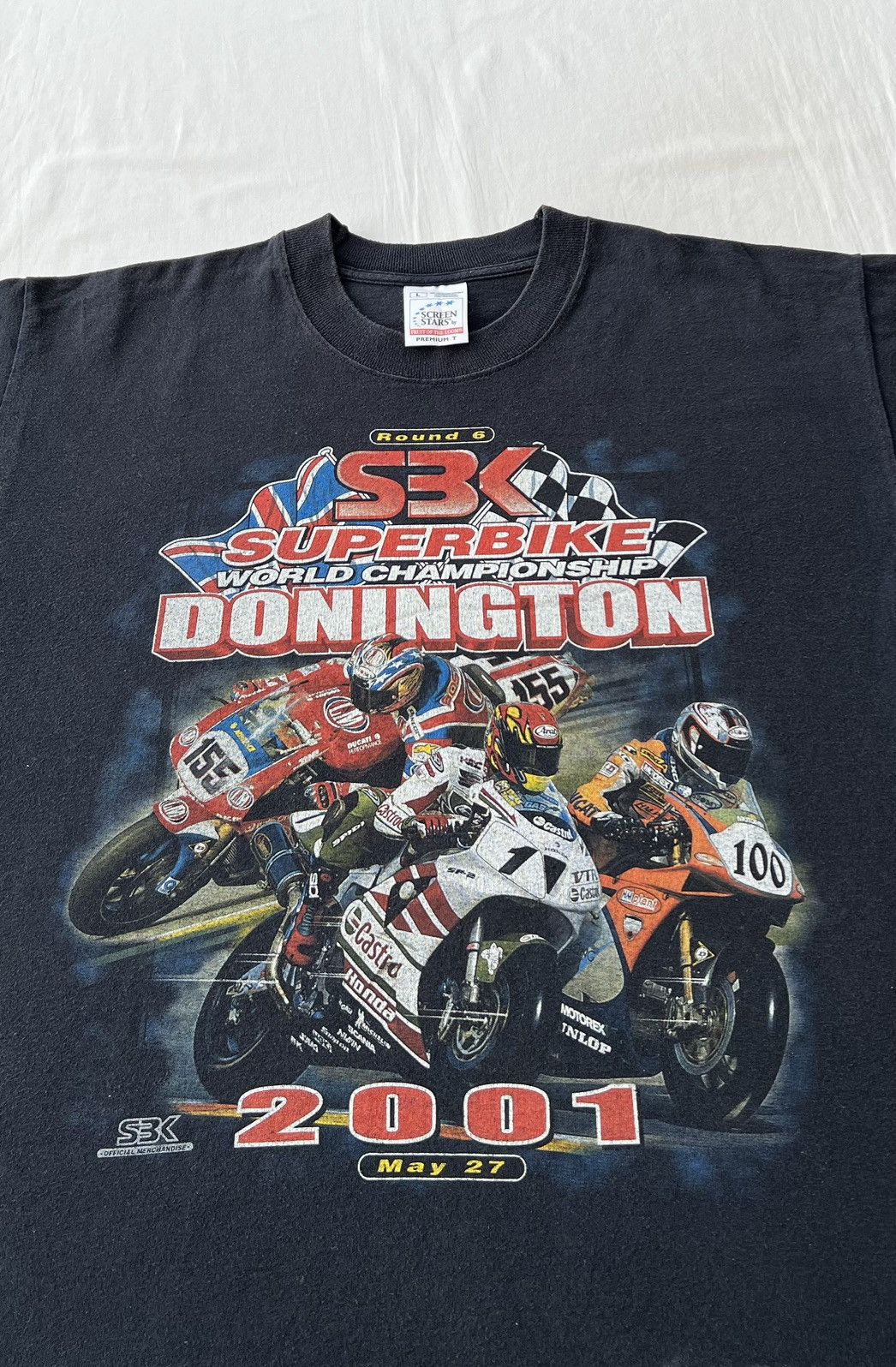 Vintage Vintage 2001 Superbike World Championship SBK Motocross Tee Size US L / EU 52-54 / 3 - 5 Thumbnail