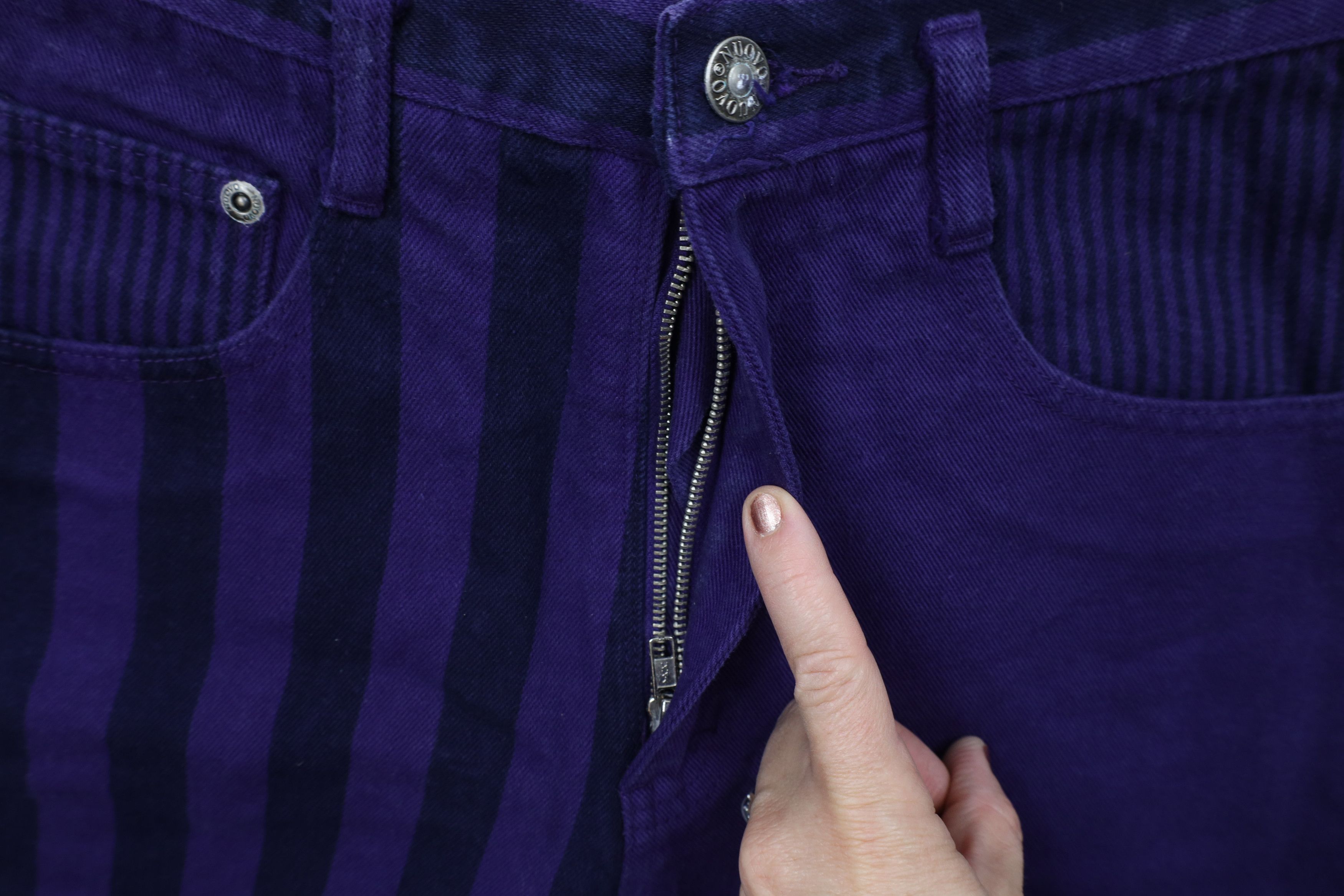 Vintage Deadstock Vintage 90s Streetwear Block Baggy Denim Shorts Size 28" / US 6 / IT 42 - 5 Thumbnail