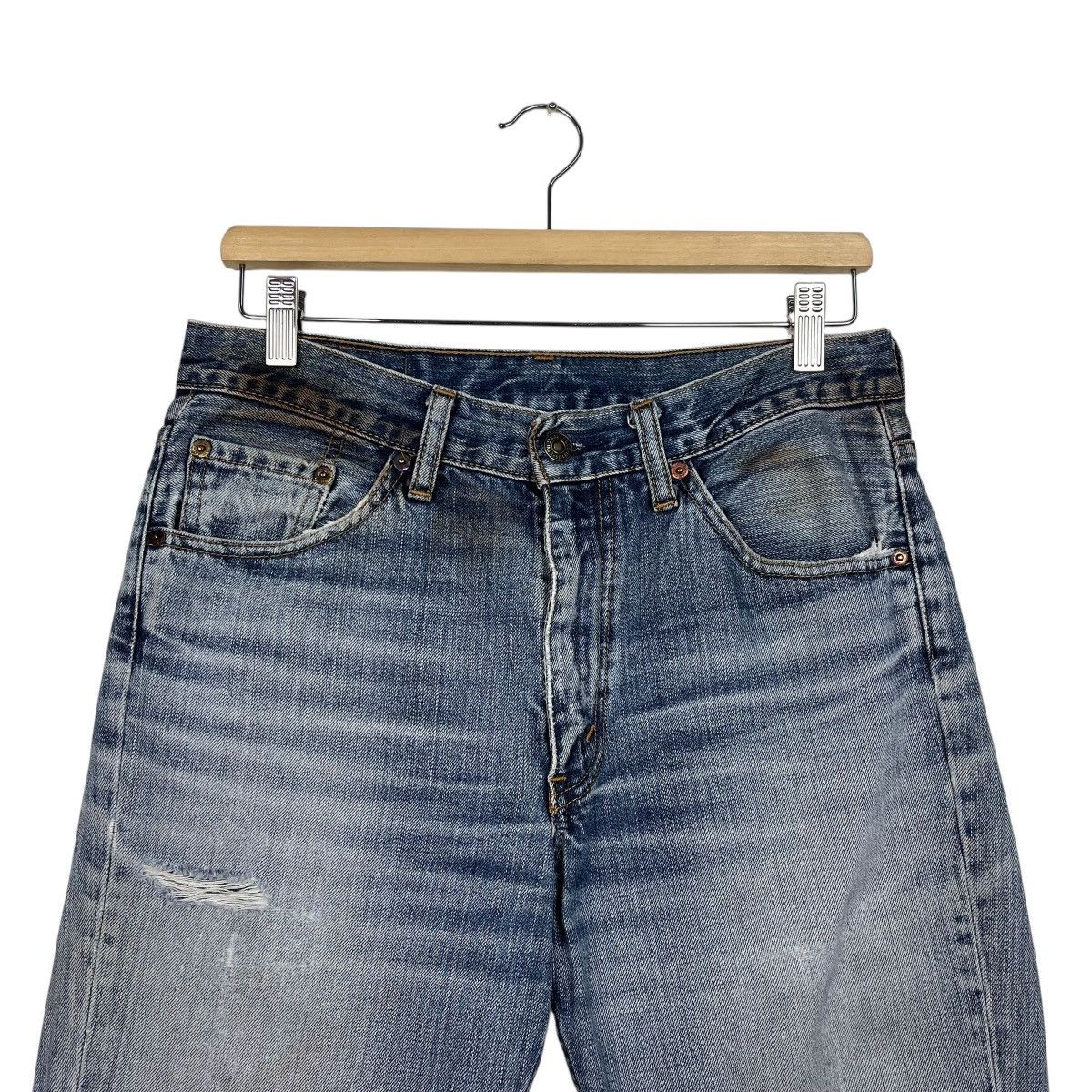 Levi's Vintage Levis Disressed Flare Denim Jeans Size US 30 / EU 46 - 2 Thumbnail