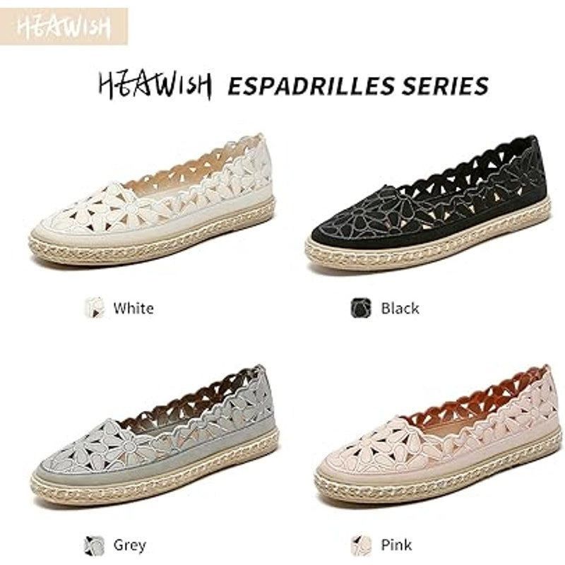 Other Heawish Women's 9.5 Silver Daisy Cutout Espadrille Flats Size US 9.5 / IT 39.5 - 4 Thumbnail