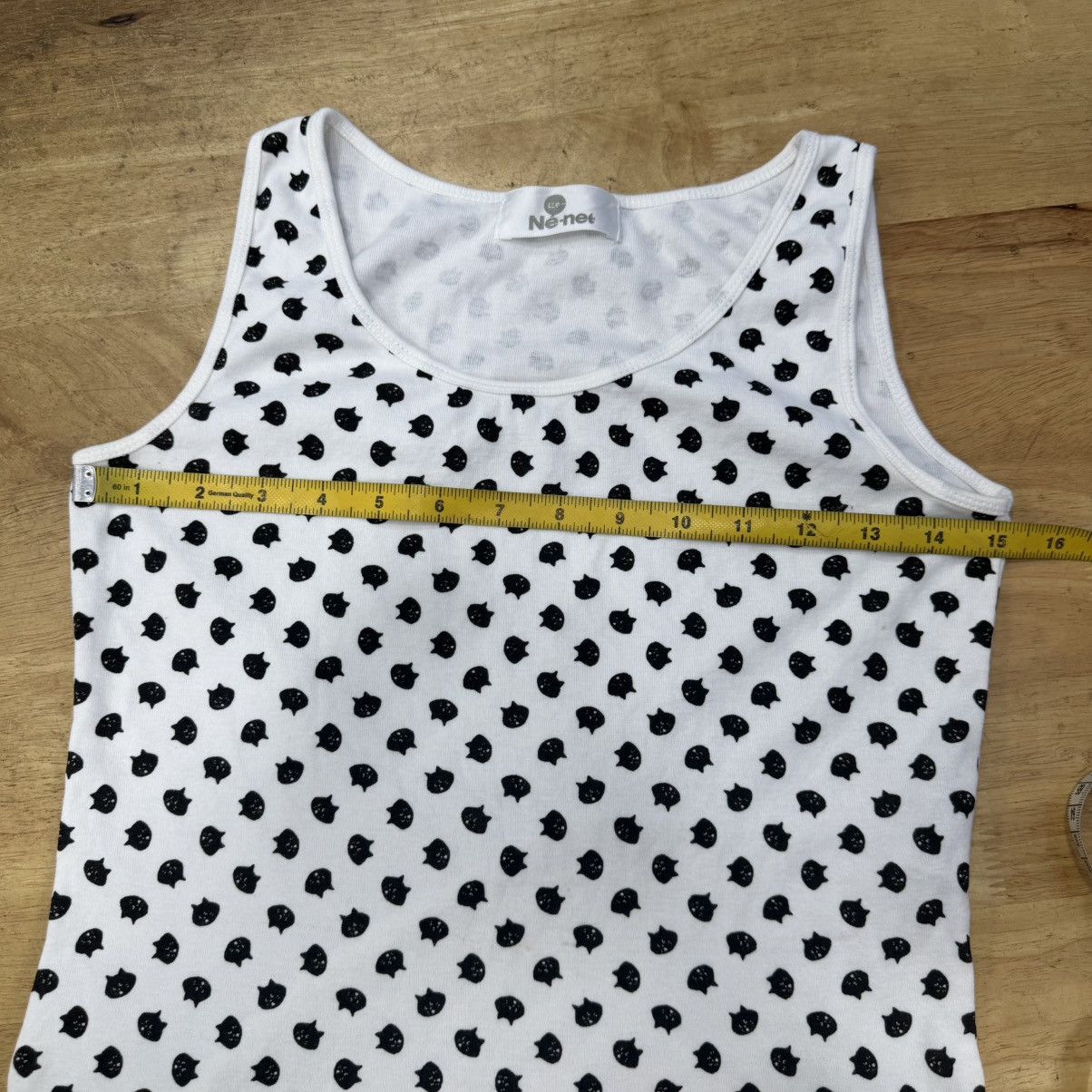 Ne-Net Né-net tank top featuring an all-over "Nya" cat face print Size S / US 4 / IT 40 - 6 Thumbnail