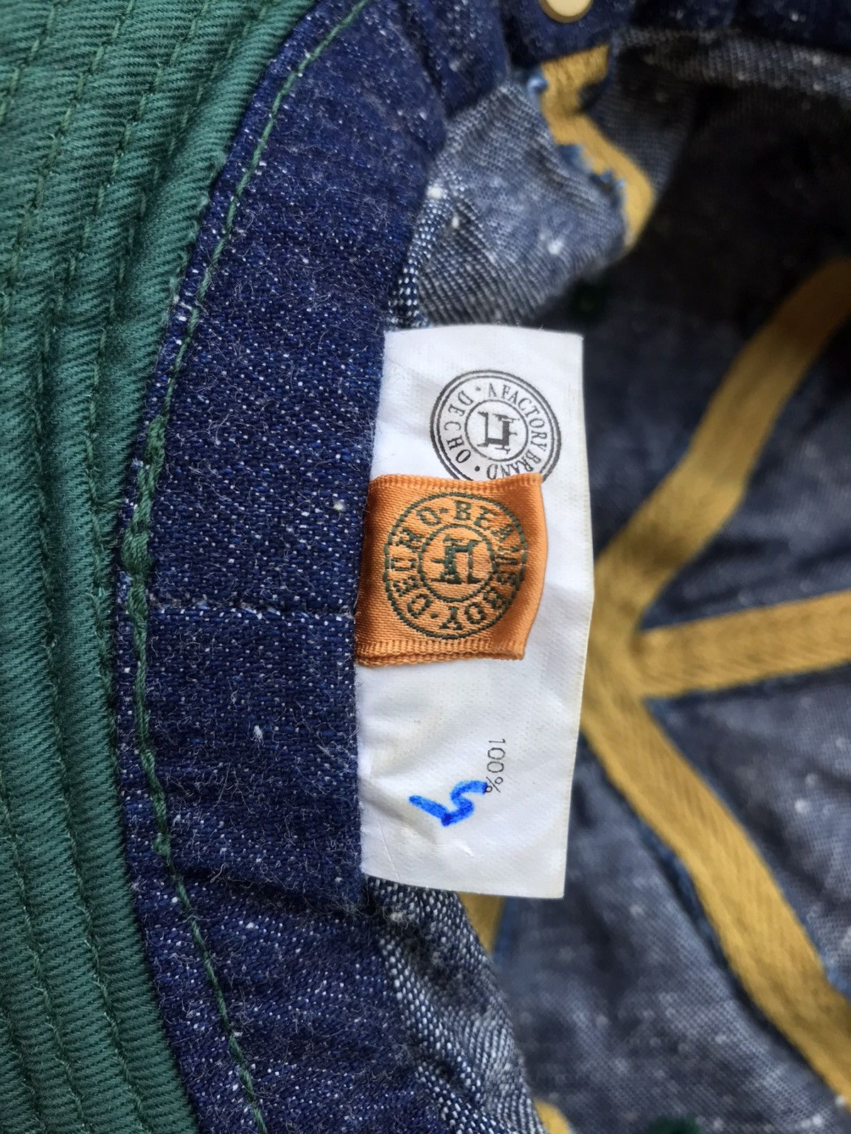 Beams Plus × Indigo × Japanese Brand Beams X Decho Bucket hat Size ONE SIZE - 6 Thumbnail