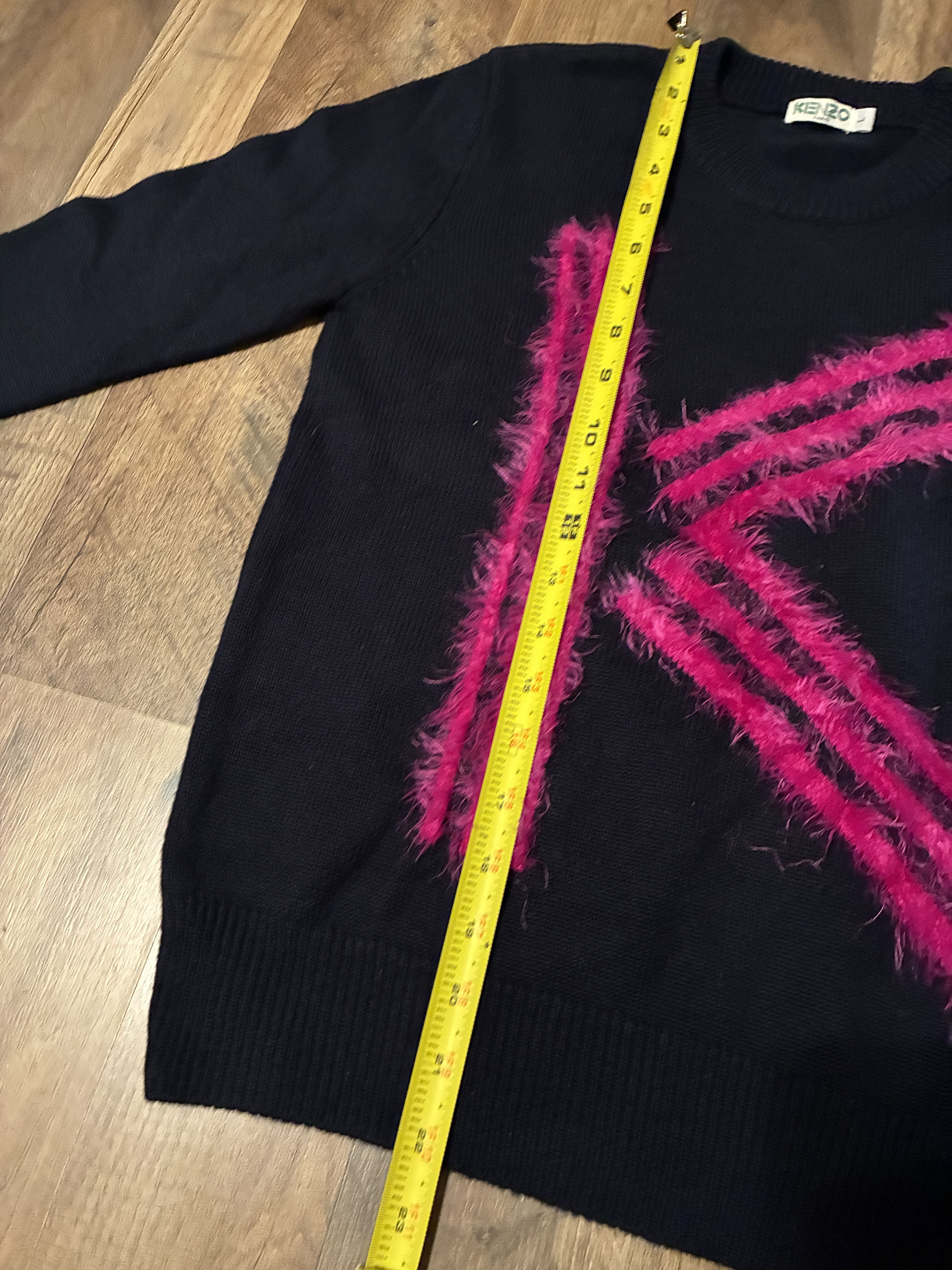 Kenzo Kenzo Paris Sweater Women Large Wool Mohair Letter Block Size L / US 10 / IT 46 - 5 Thumbnail