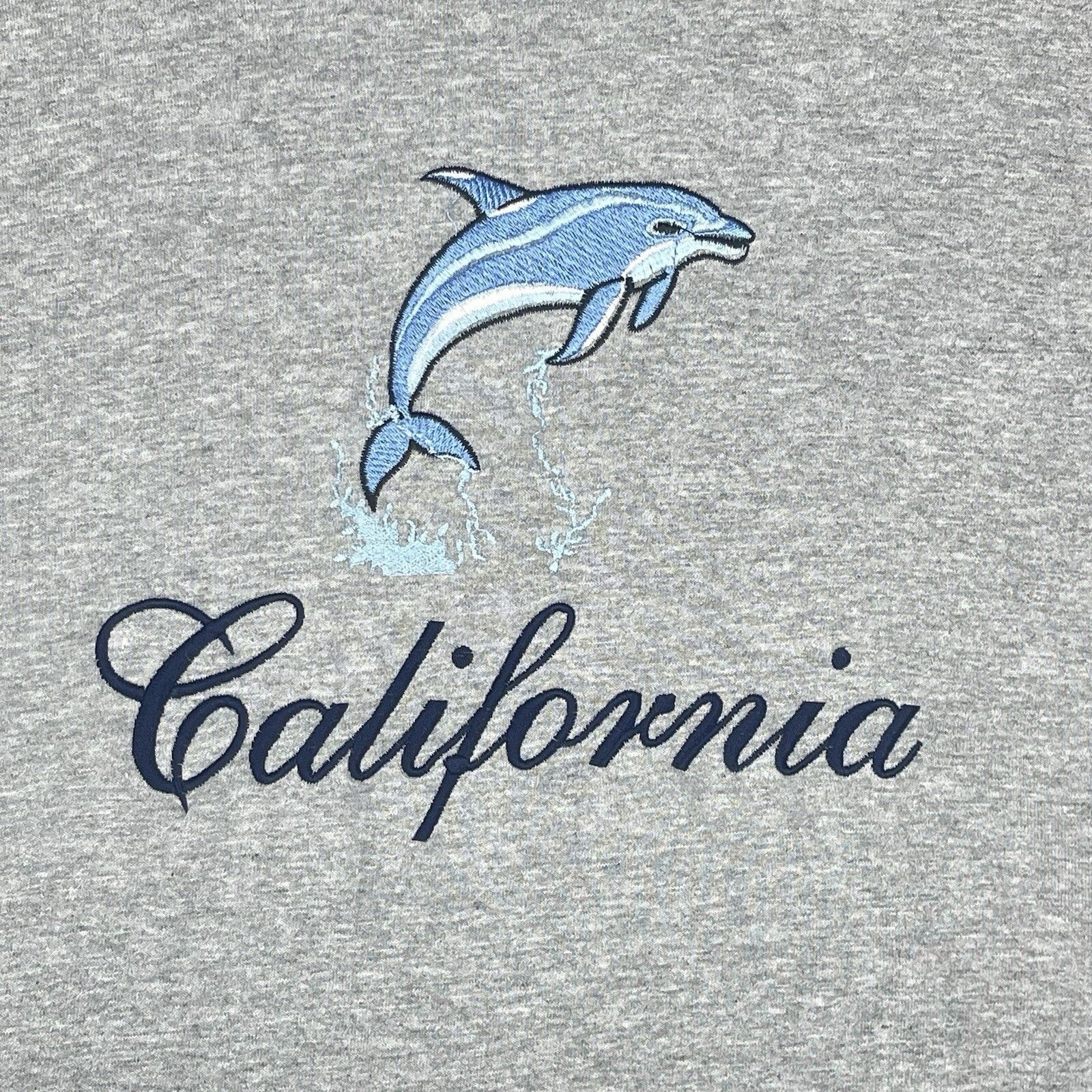 Alstyle Vintage Alstyle California Embroidered Dolphin T-Shirt 90s Size US M / EU 48-50 / 2 - 2 Thumbnail
