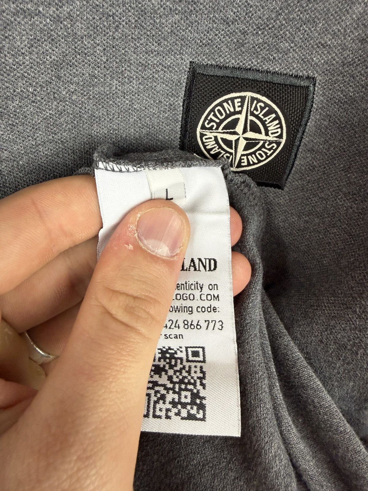 Stone Island Grey Stone Island polo Size US L / EU 52-54 / 3 - 7 Thumbnail