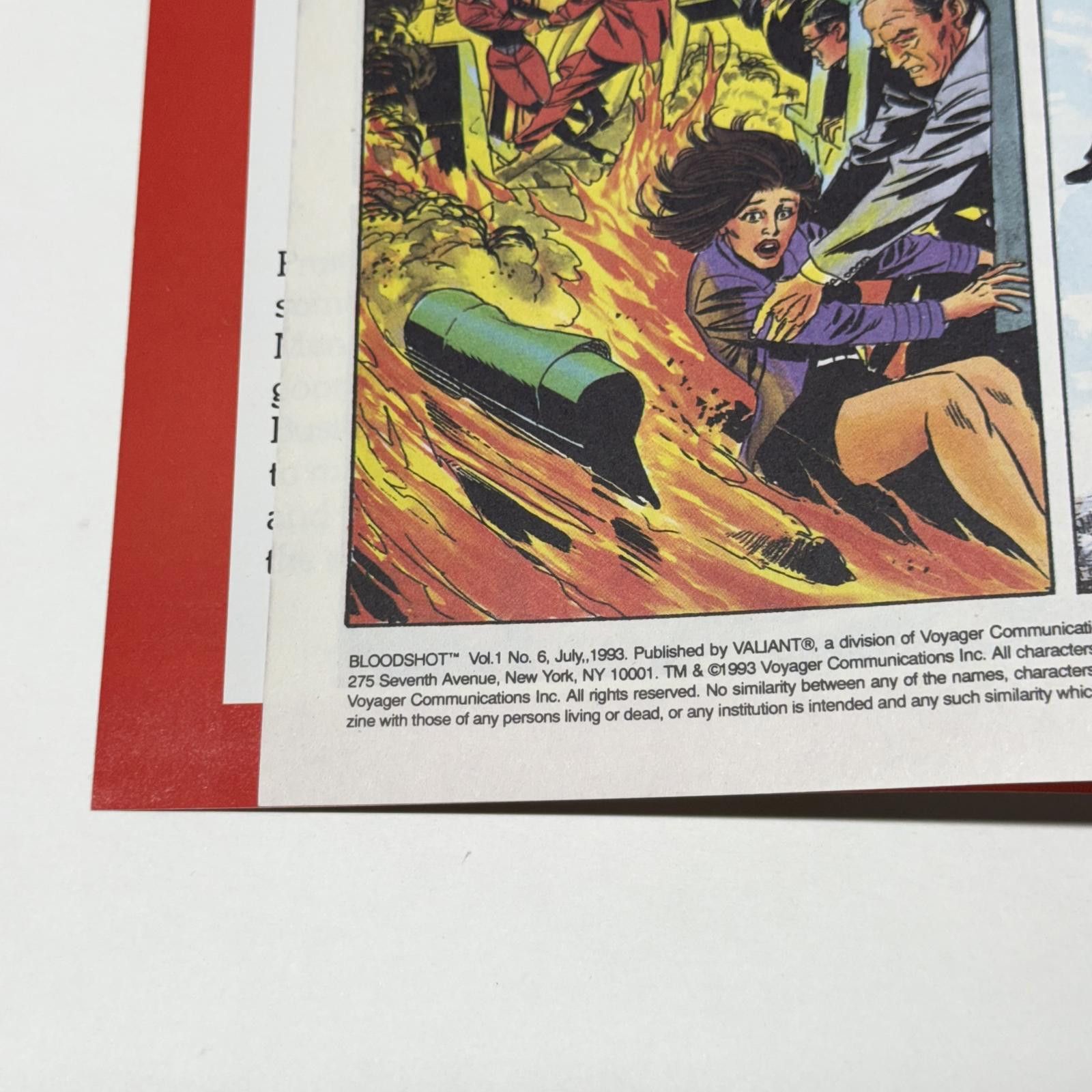 Designer VTG Valiant BLOODSHOT Vol. 1 #6 JUL 1993 GEM Grade Ready Size ONE SIZE - 8 Thumbnail