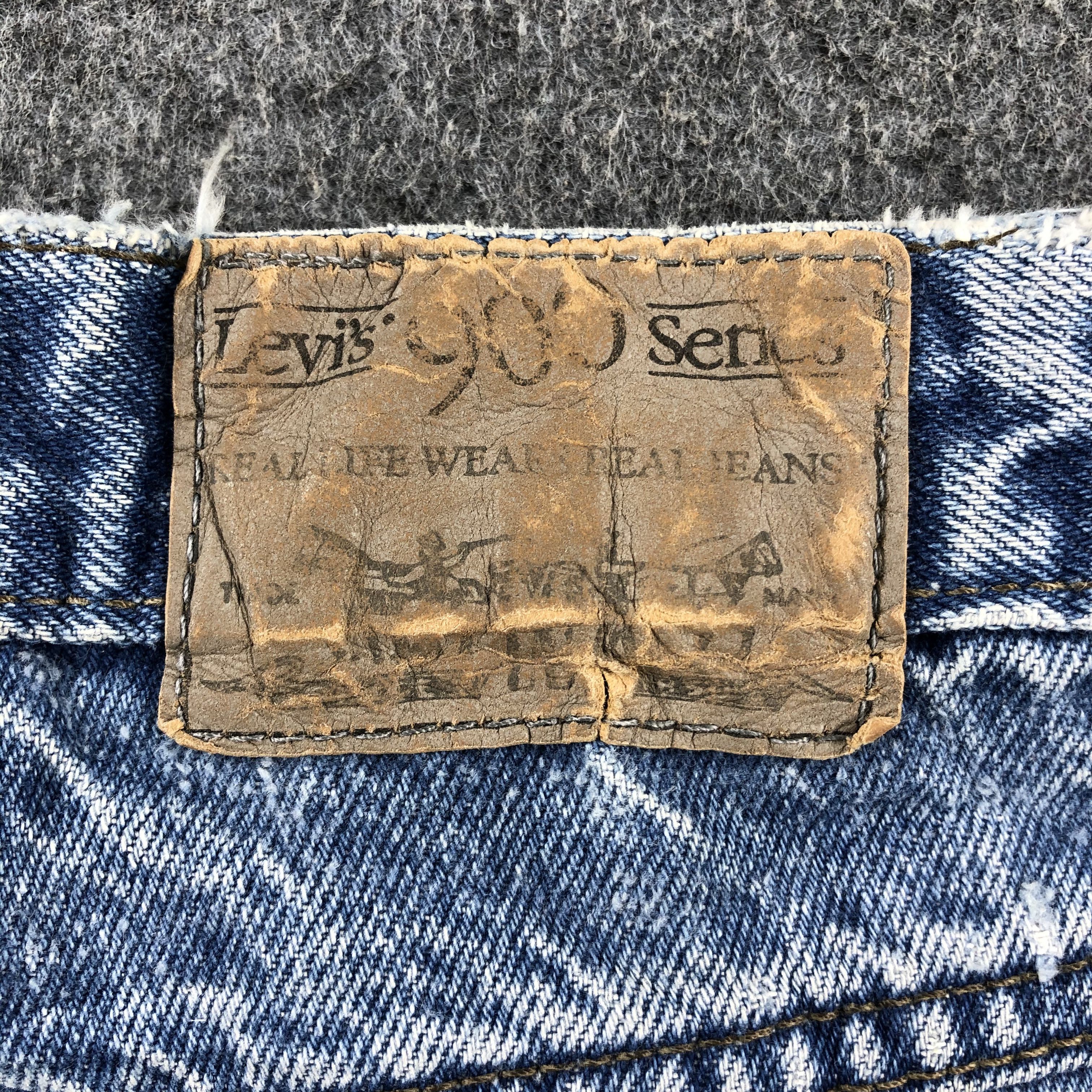 Levi's 90s Vintage Blue Wash Levis Jeans-J2528 Size US 28 / EU 44 - 5 Thumbnail