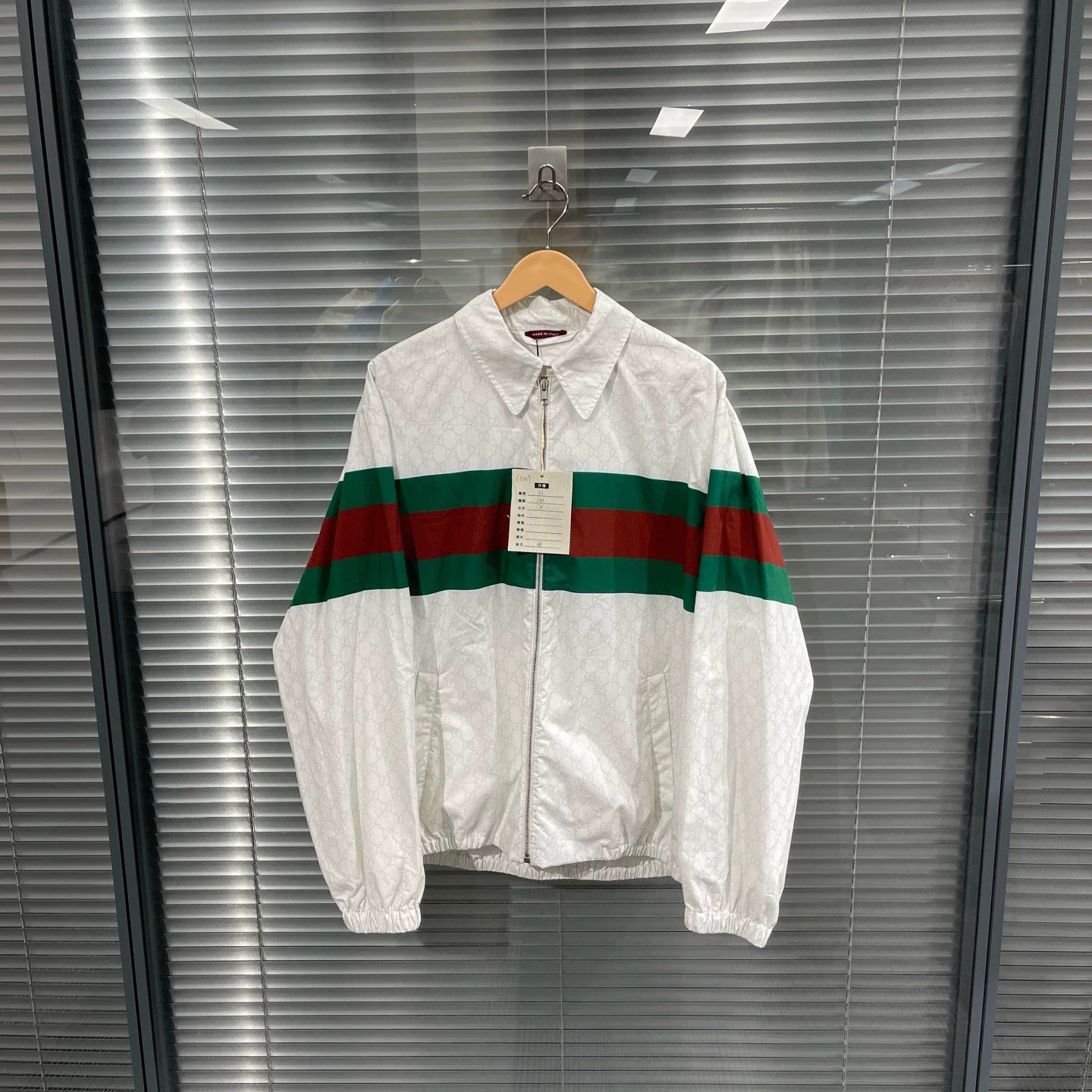 Gucci Gucci 1921 stripe zip allover print jacket 46 Size US S / EU 44-46 / 1 - 1 Thumbnail