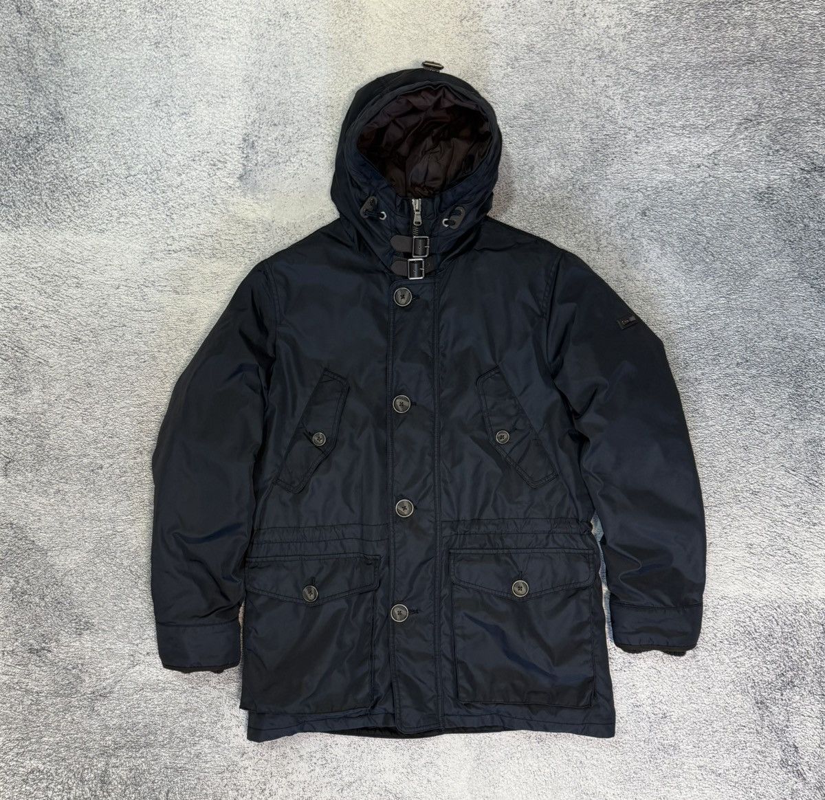 Hackett Hackett London Arctic Parka Men M Navy Down Jacket Hood Warm Size US M / EU 48-50 / 2 - 1 Thumbnail