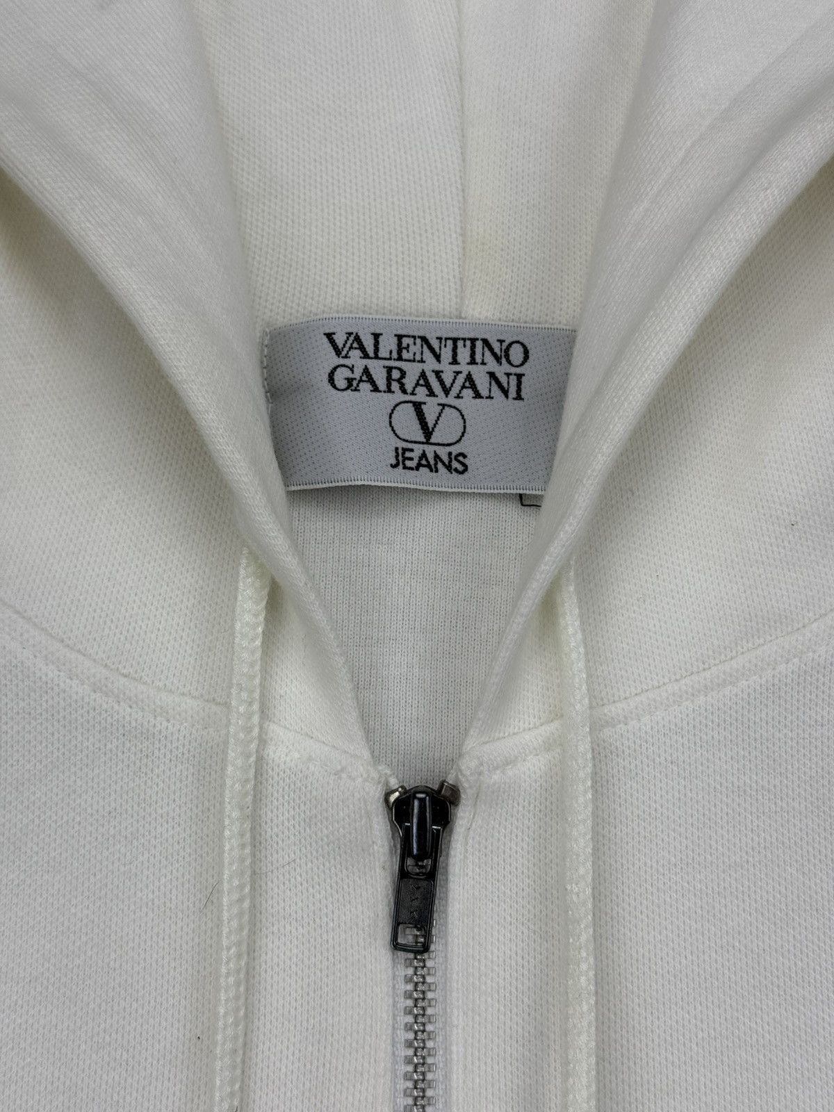 Valentino VALENTINO GARAVANI Embroidery Logo Zip Up Mens Hoodie Size US M / EU 48-50 / 2 - 6 Thumbnail