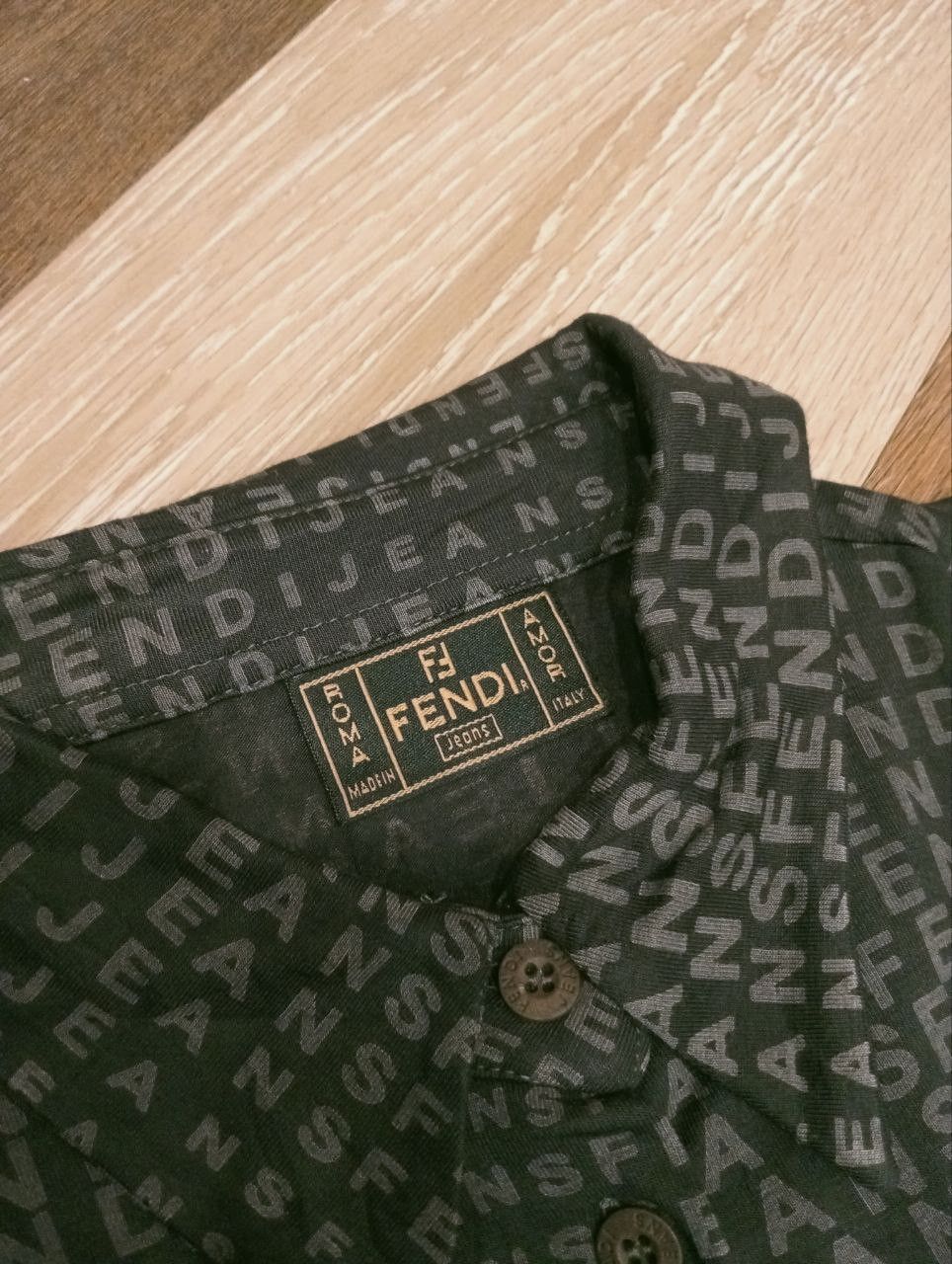Fendi VINTAGE FENDI MONOGRAM SHIRT - SIZE 40 Size S / US 4 / IT 40 - 3 Thumbnail