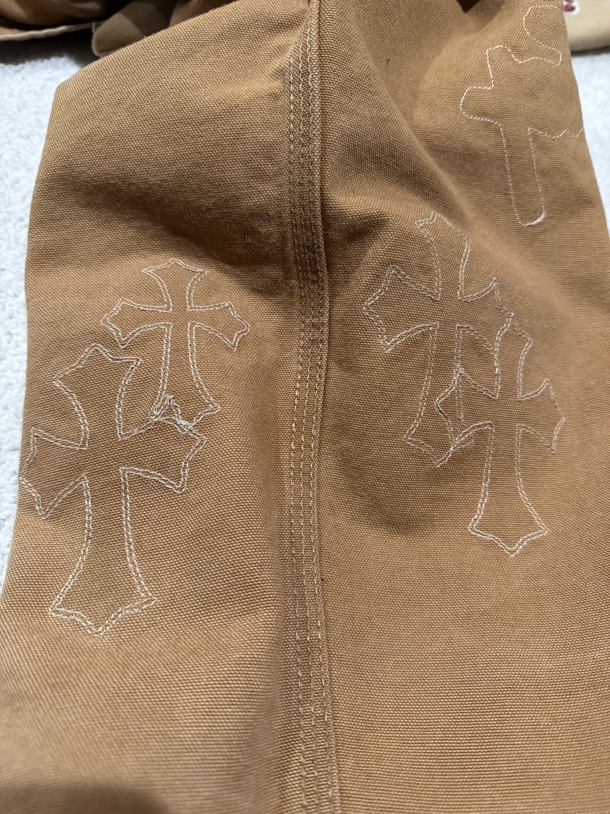 Chrome Hearts Chrome Hearts Sex Records Carhartt Tan Carpenter Pants Size US 34 / EU 50 - 17 Thumbnail