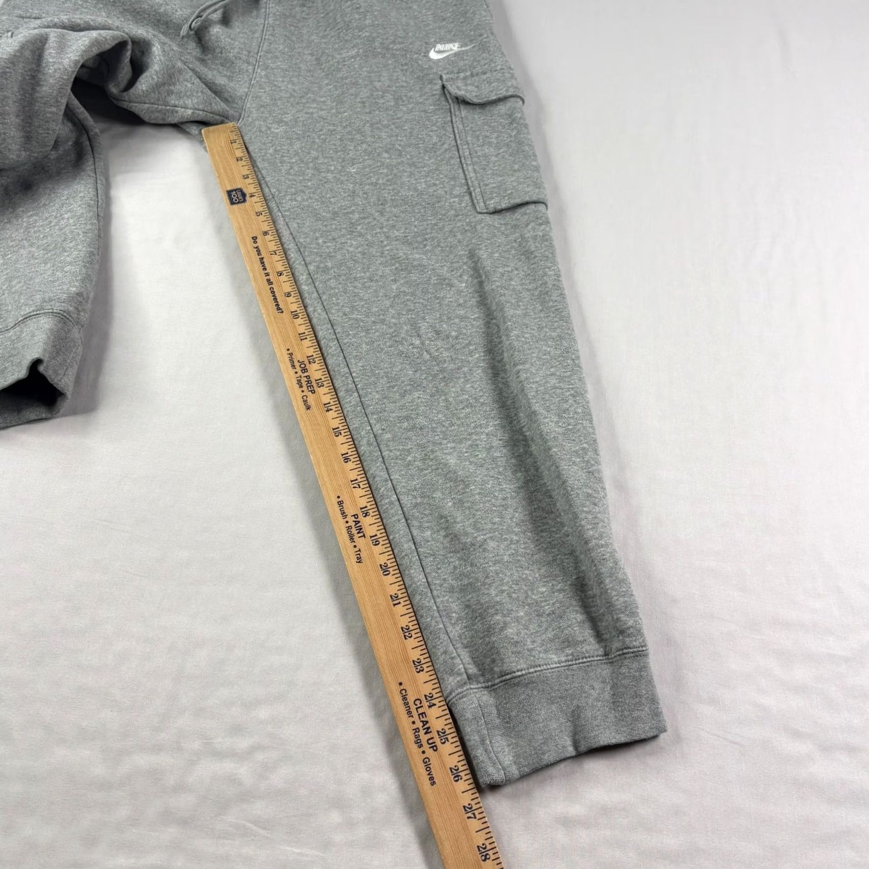 Nike Nike Jogger Sweatpants Mens Large Gray Club Fleece Cargo Stretch Lounge Casual Mens Size US 33 - 7 Thumbnail