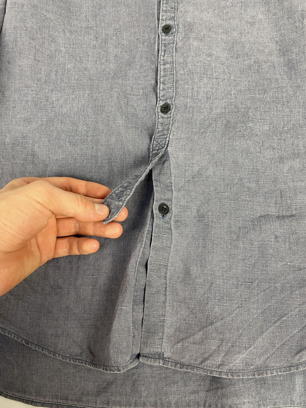 Y’s Yohji Yamamoto Avant Garde Linen Shirt Button Up Japanes