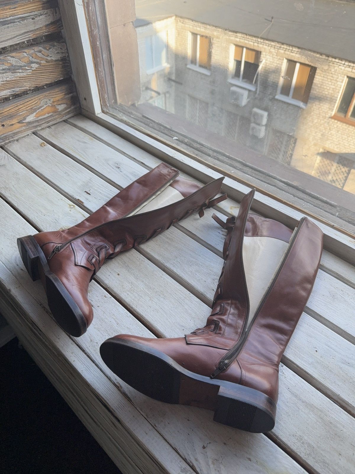 Bally Luxury 00s Bally Vintage Cowgirl Western High Boots 36 1/2 Size US 6 / IT 36 - 16 Thumbnail