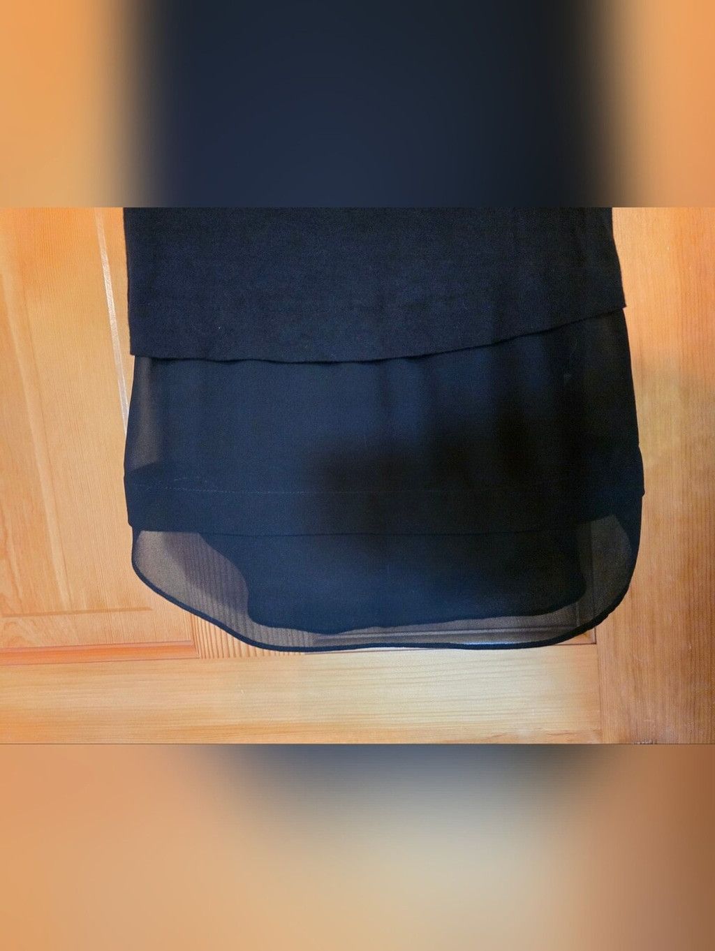 Michael Kors Michael Kors Black Layered Sheer-Hem Sleeveless Tank Size XS / US 0-2 / IT 36-38 - 2 Thumbnail