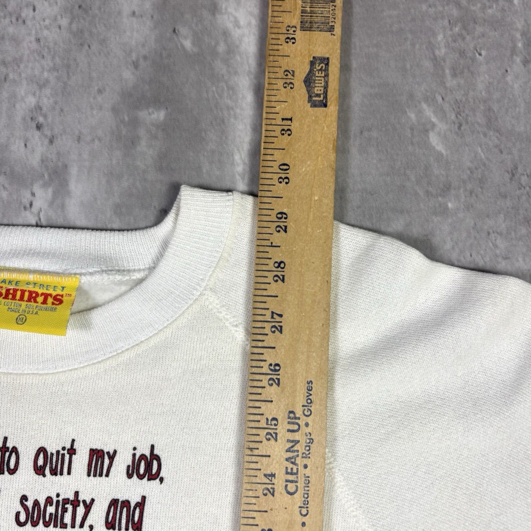 Vintage VINTAGE Funny Dad Joke Quote Crewneck Sweatshirt Adult XL 80s Size US XL / EU 56 / 4 - 4 Thumbnail