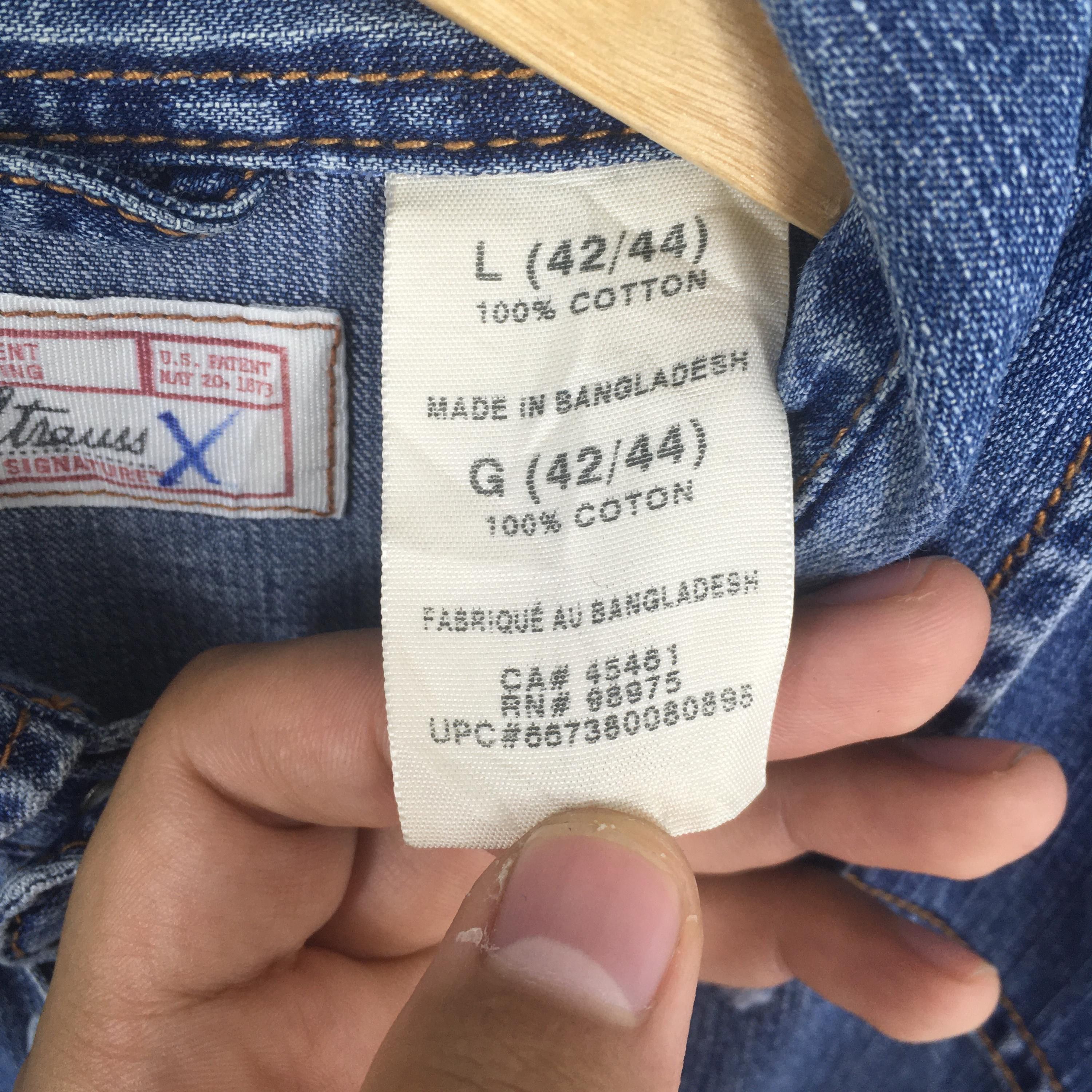 Jean × Levi's × Vintage Vintage Levis Strauss Western Jeans Shirt Large Size US L / EU 52-54 / 3 - 6 Thumbnail